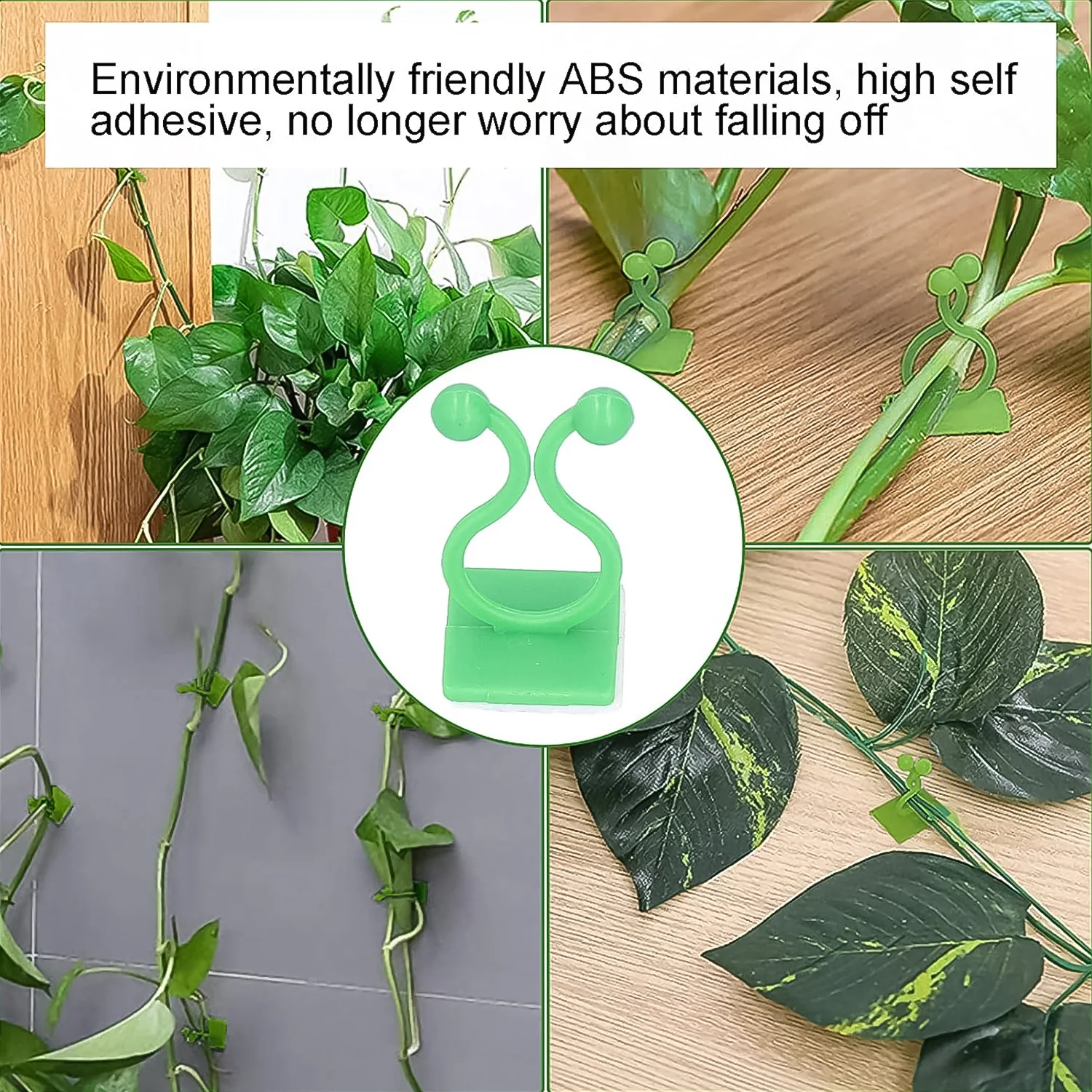 Plant Climbing Wall Fixture Clip Self-Adhesive Hook (100 Pcs Set) - Image 7
