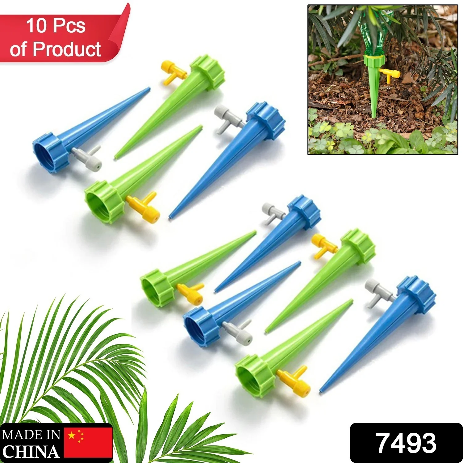Adjustable Plant Watering Spikes with Slow Release Valve - Image 2