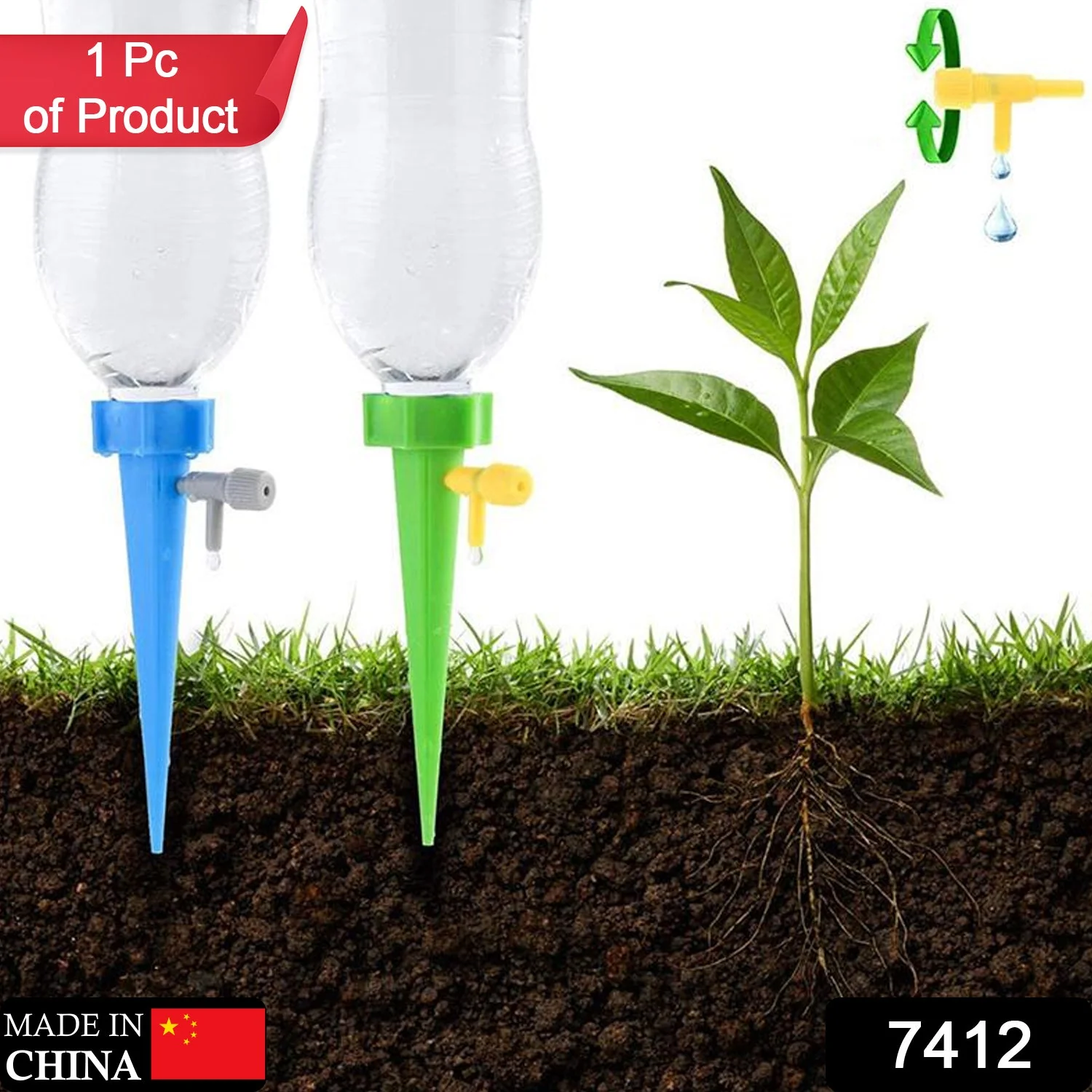 Plant Watering Spikes Sprinkler self Watering Spikes Water dripper for Plants - Image 2