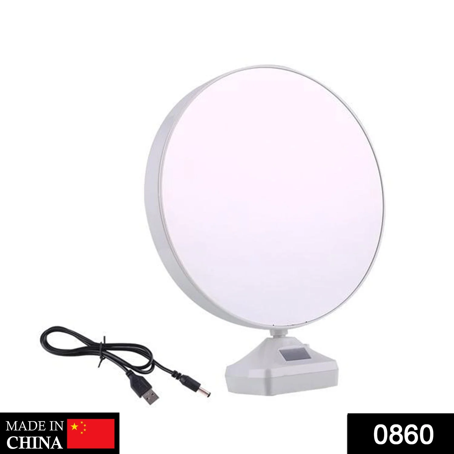 Plastic 2 in 1 Mirror Come Photo Frame with Led Light - Image 2