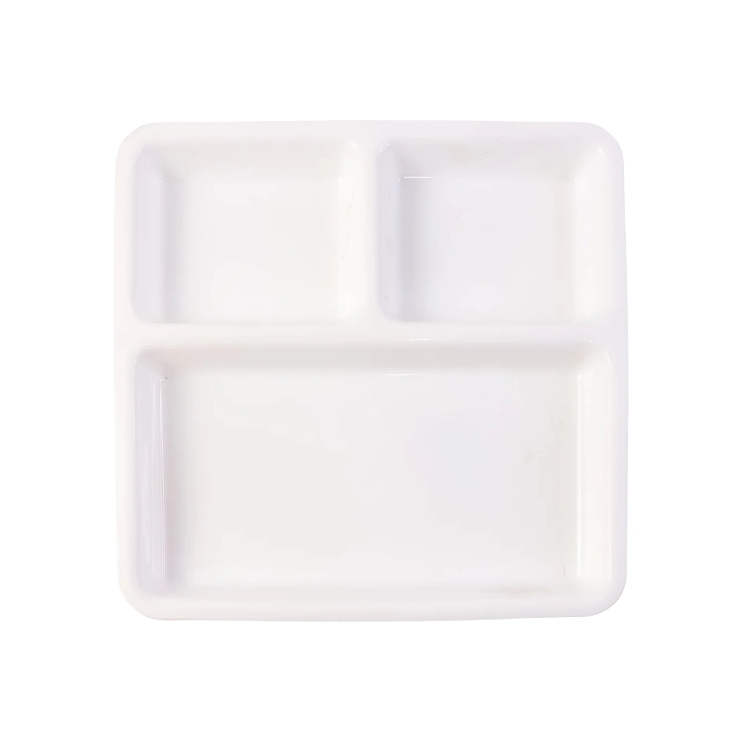 Plastic 3-Compartment Plate for Meal Serving - Image 5