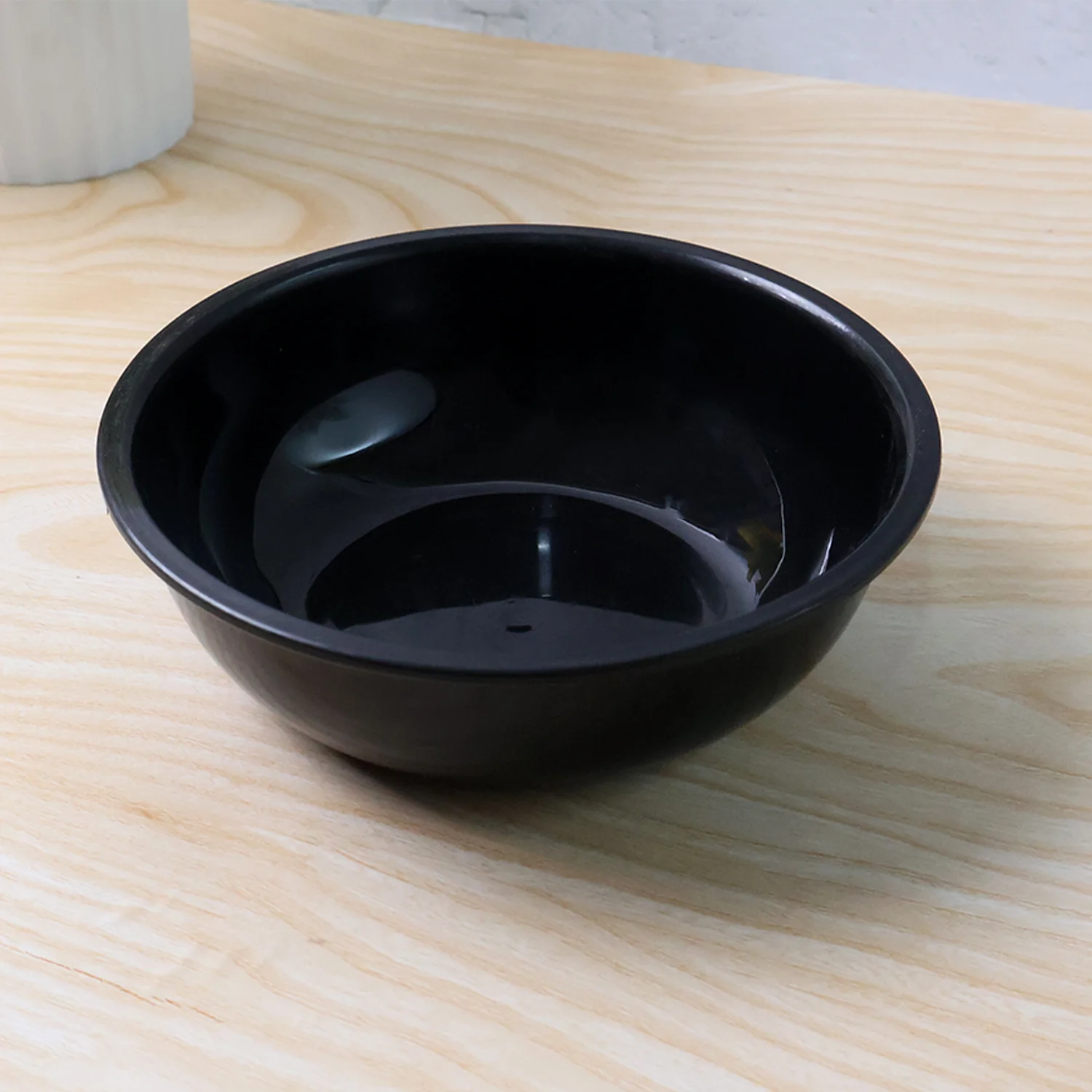 Plastic 6 Inch Black Round Deep Serving Bowl (1 Pc) - Image 7