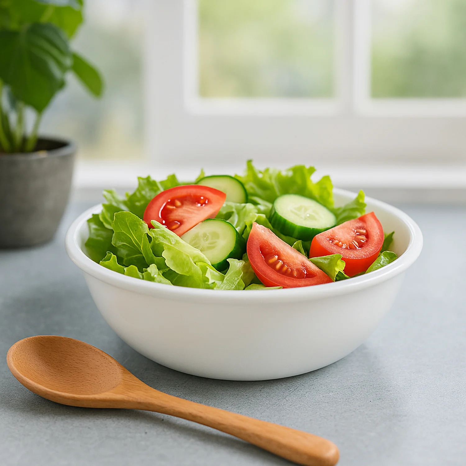 Plastic 6 Inch White Round Deep Serving Bowl (1 Pc) - Image 7