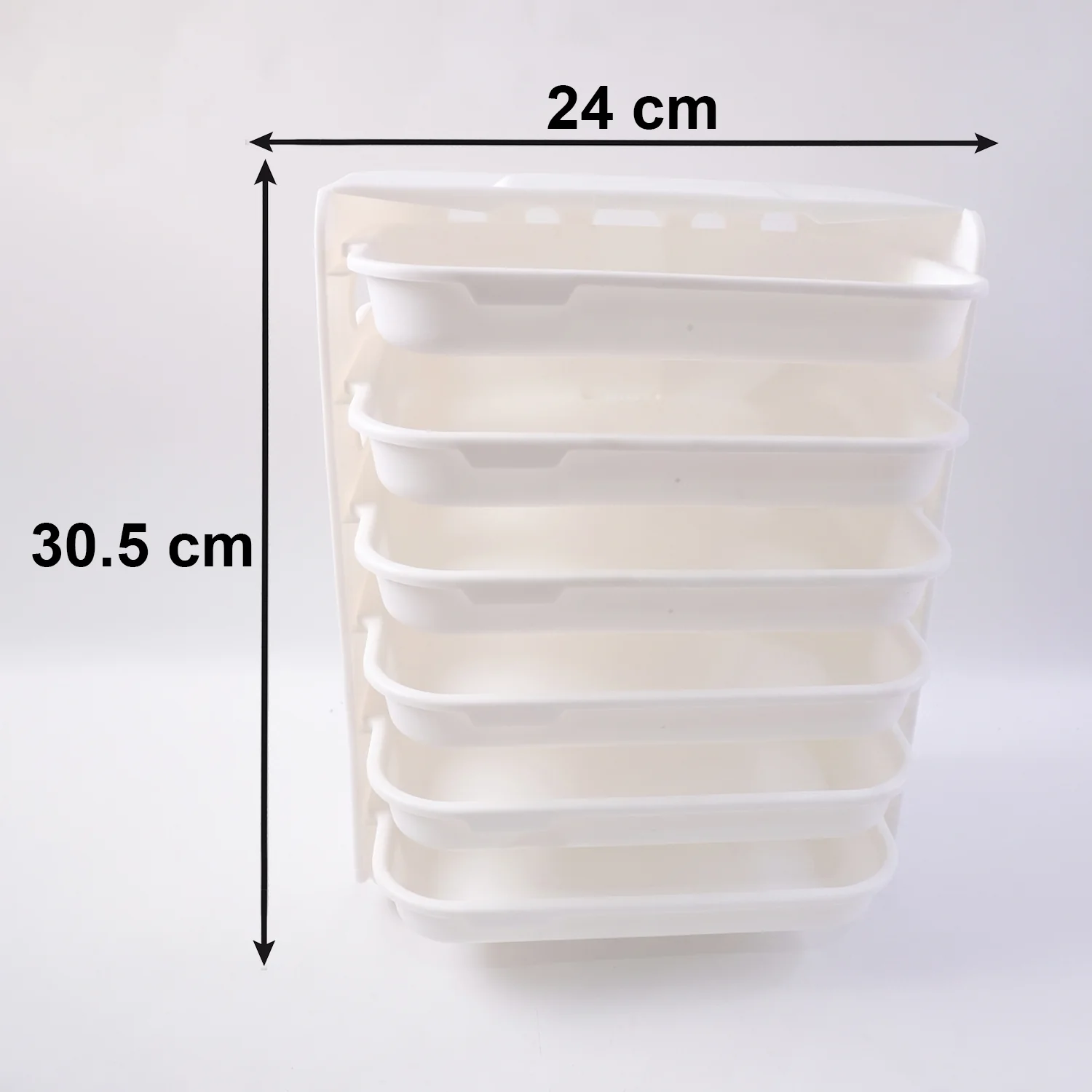 Wall Mount 6-Layer Food Storage Rack – Stackable, Space-Saving Organizer - Image 6