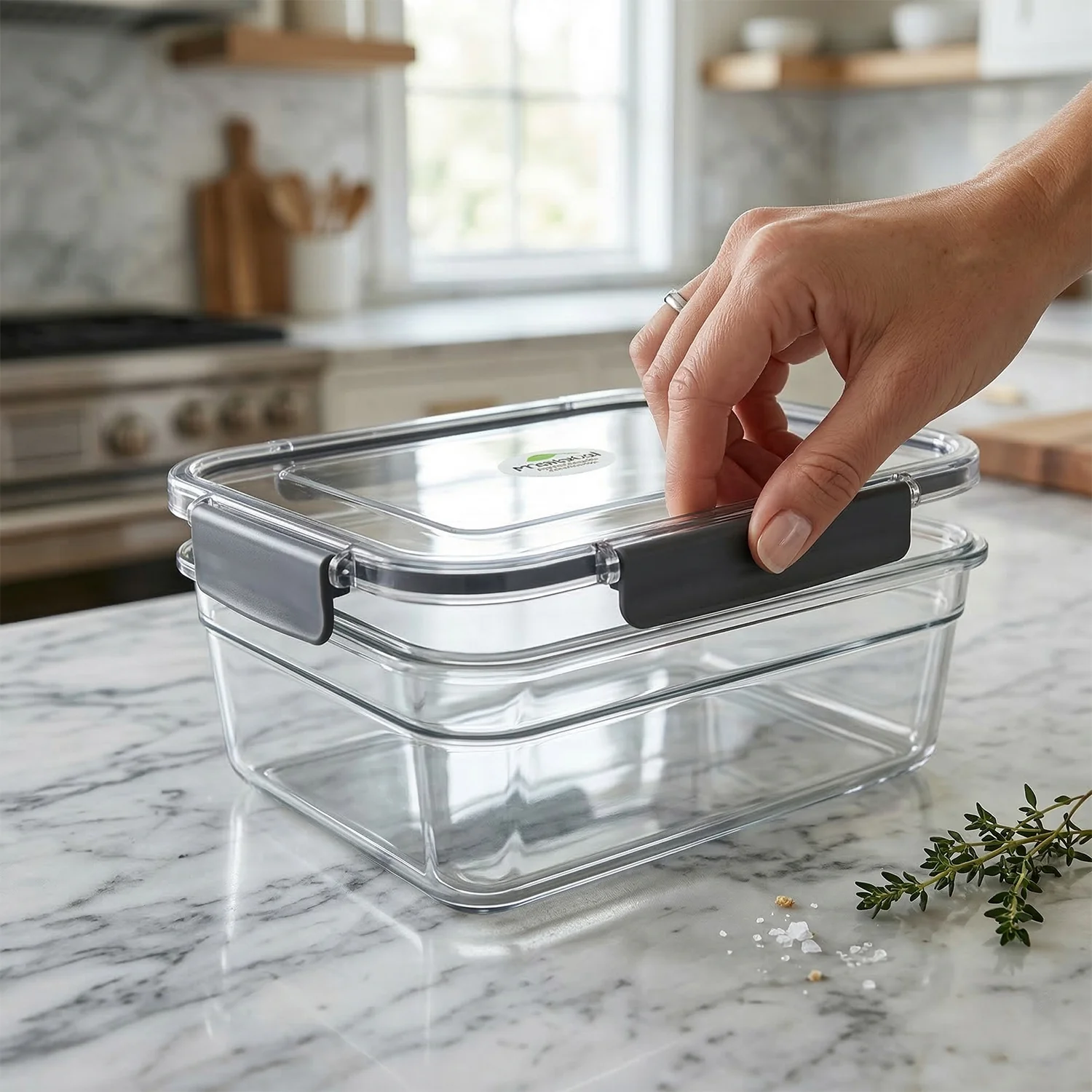 Plastic Airtight Food Storage Container Set(3 Pc, 750 ML, 1500 ML, 2800 ML) - Image 8