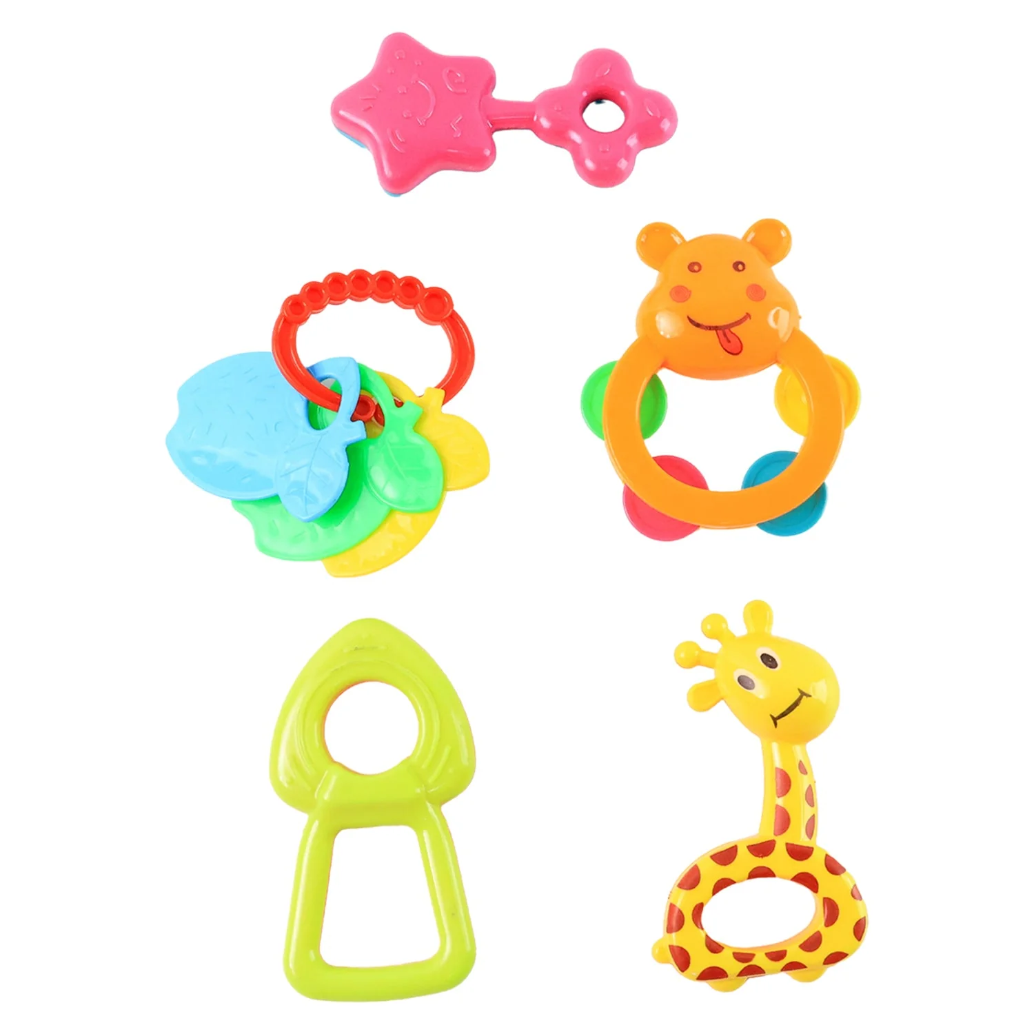 Plastic Baby Rattle Toys 5 Pcs Set - Image 5