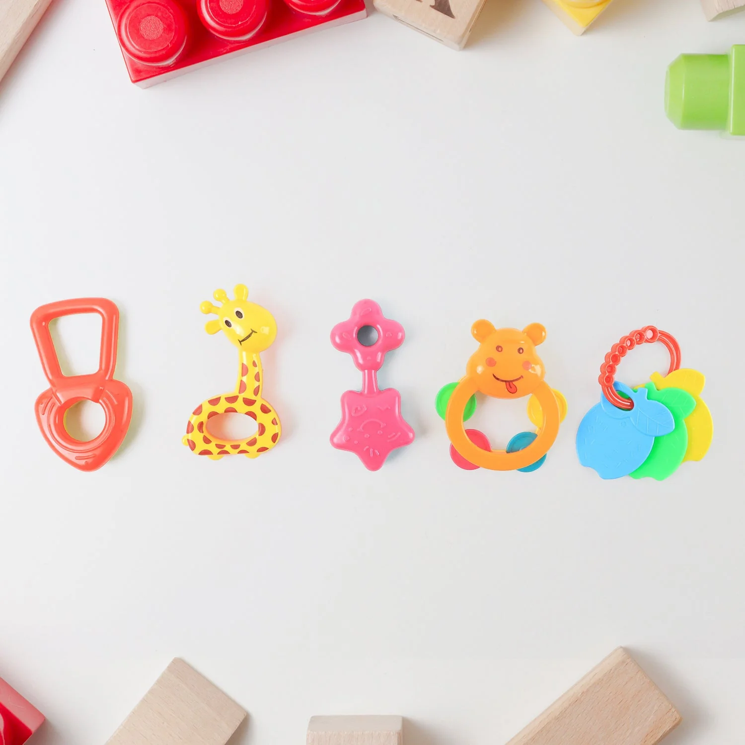 Plastic Baby Rattle Toys 5 Pcs Set - Image 6