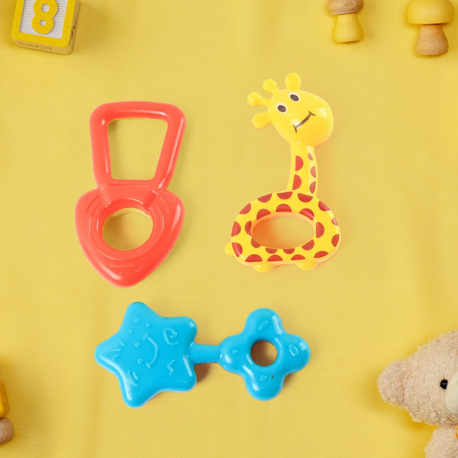 Plastic Baby Rattle Toys 5 Pcs Set - Image 7
