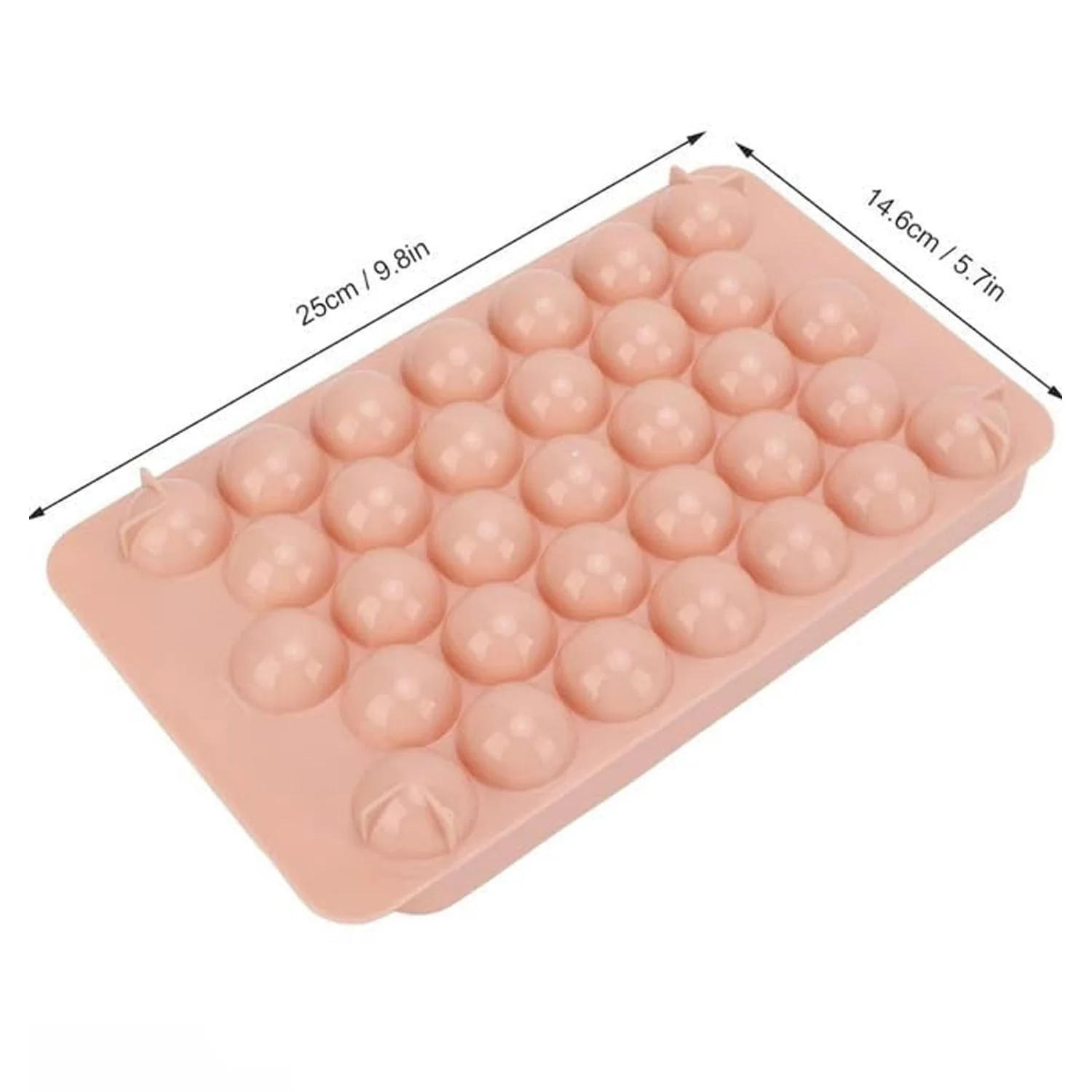 Plastic Ball Ice Cube Tray With Lid (1 Pc, 33 Grid) - Image 7