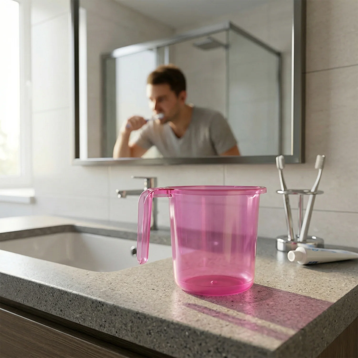 Bathroom Essentials: Stylish Mug for Organization (Muga, Mix Color) - Image 3