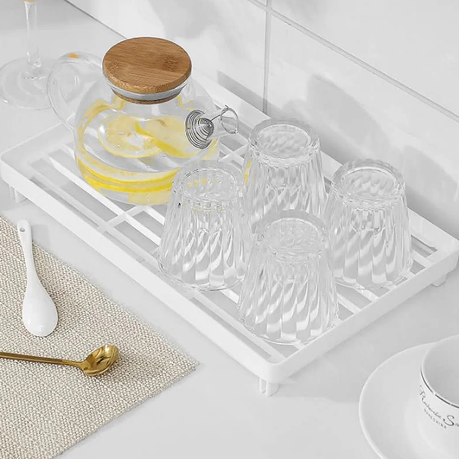 Plastic Bathroom Organizer Kitchen Utility Storage Rack (32x19.5 Cm / 1 Pc) - Image 3
