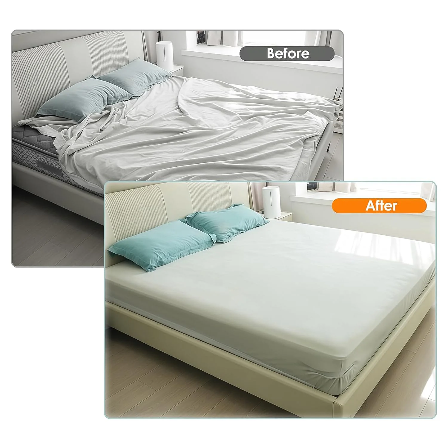 Plastic Bed Sheet Holders for Mattress (4 Pc Set) - Image 7