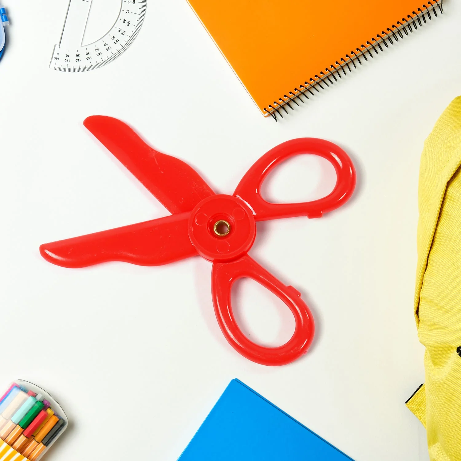 Plastic Child-Safe Scissor Set (50 Pcs Set) - Image 3