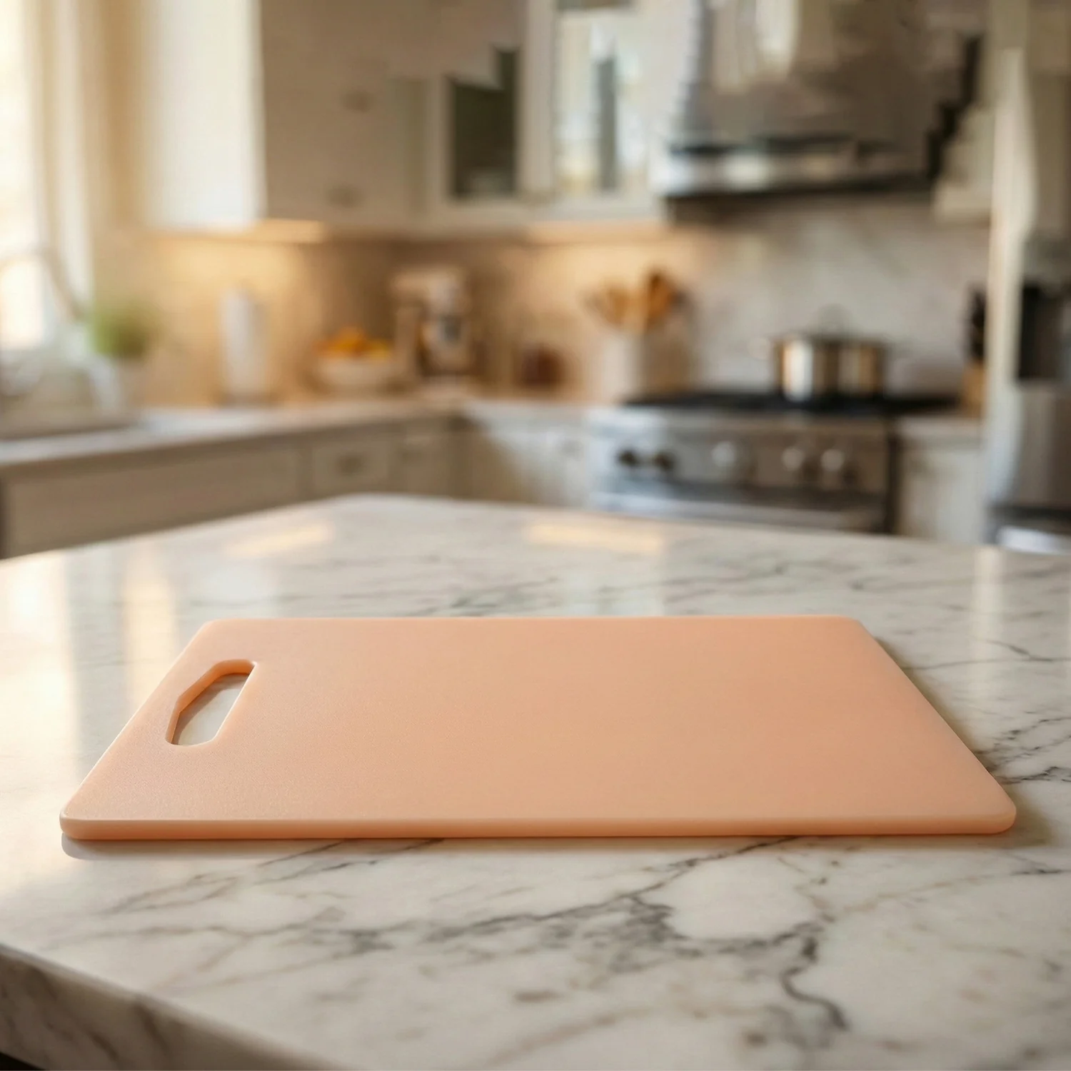 Plastic Chopping Board with Handle (30x20 Cm) - Image 3