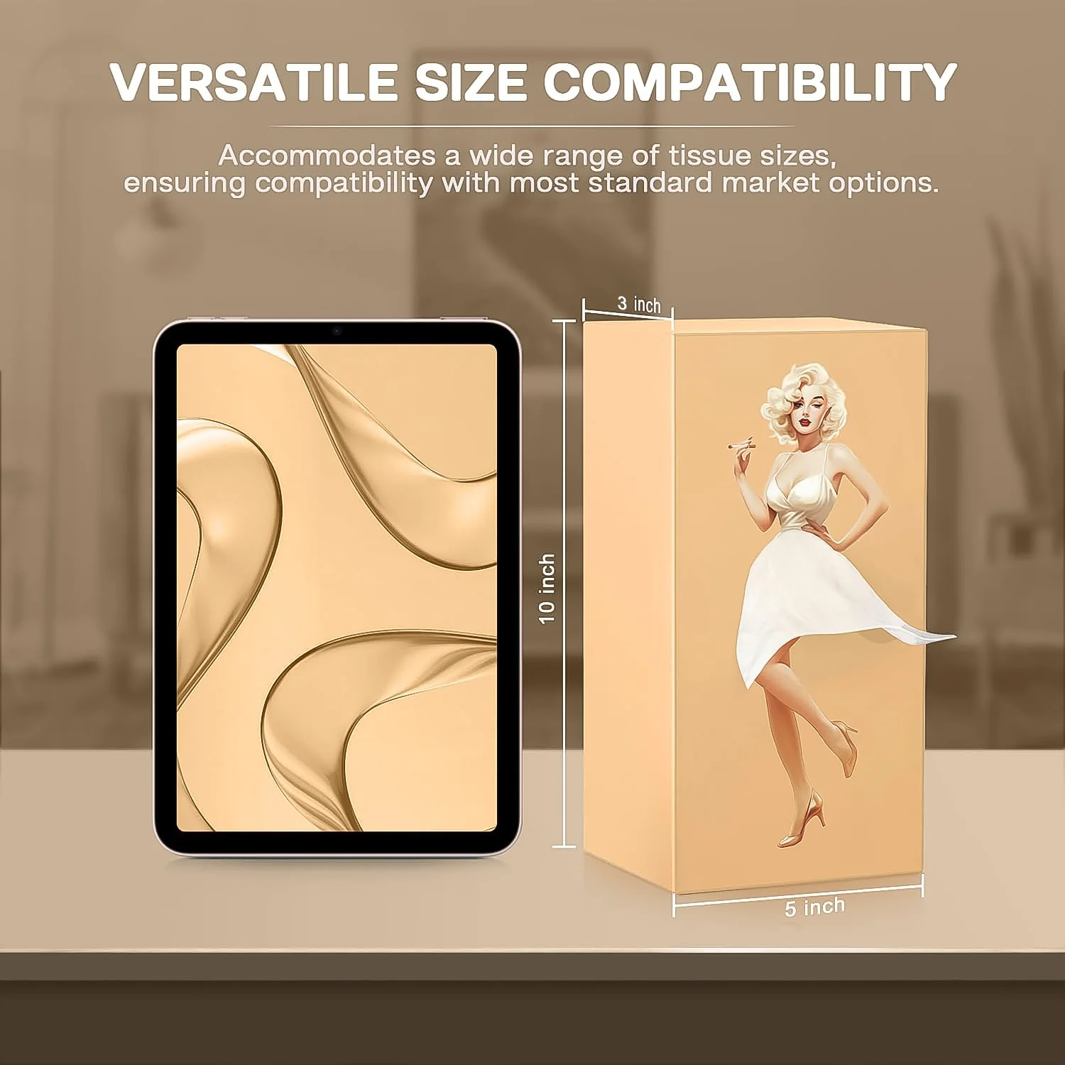 Plastic Creative Tissue Dispenser Box (1 Pc) - Image 3