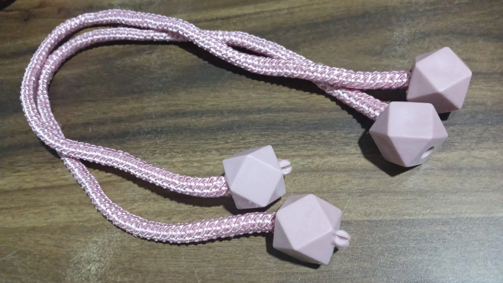 Non-Magnetic Curtain Tiebacks: Decorative Pearl Design (2 Pc (Without Magnet Buckle) - Image 6