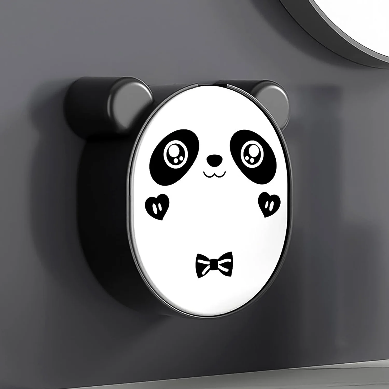 Plastic Cute Panda Soap Box – Wall Mounted Flip-Top Drain Soap Case (1 Pc) - Image 3