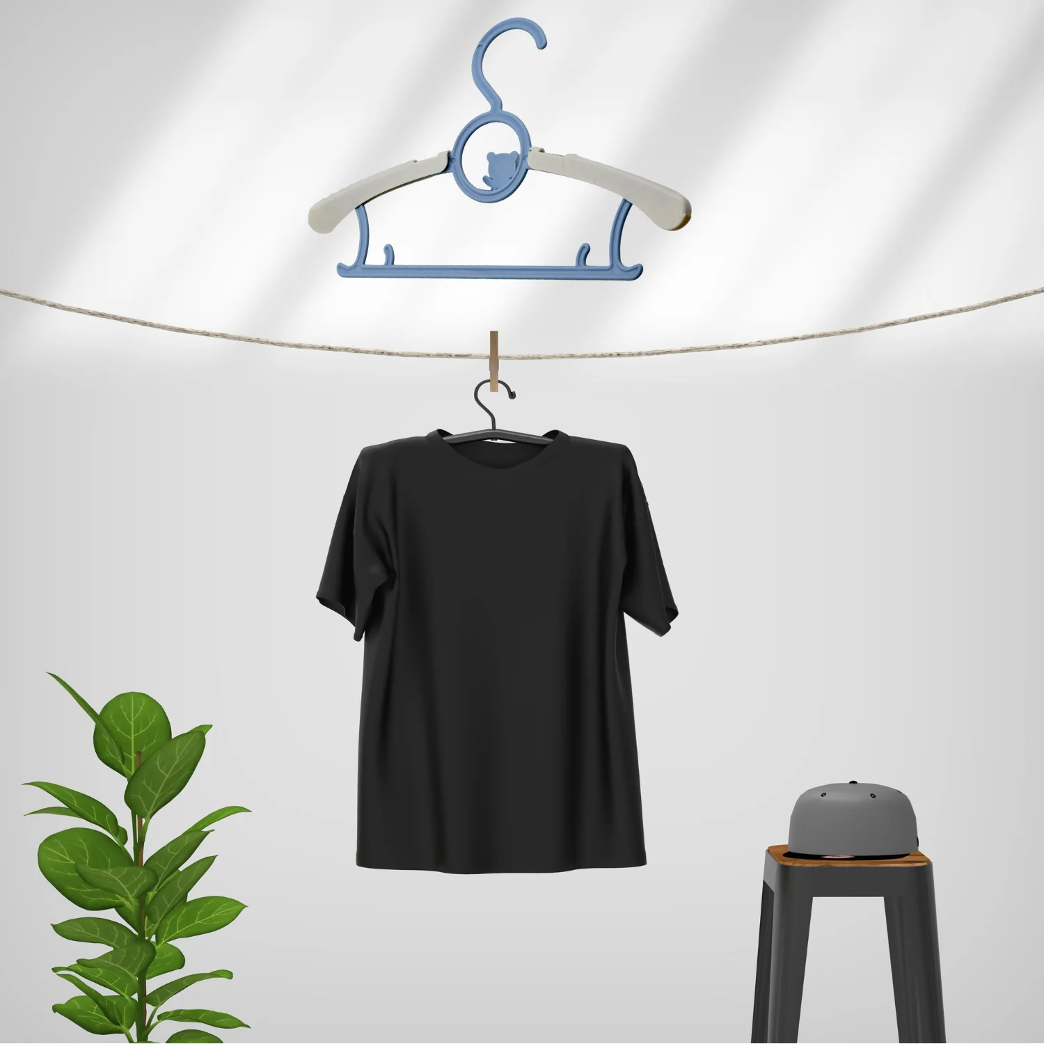 Large Adjustable Plastic Dress Hangers – Space-Saving & Lightweight (5 Pc) - Image 4