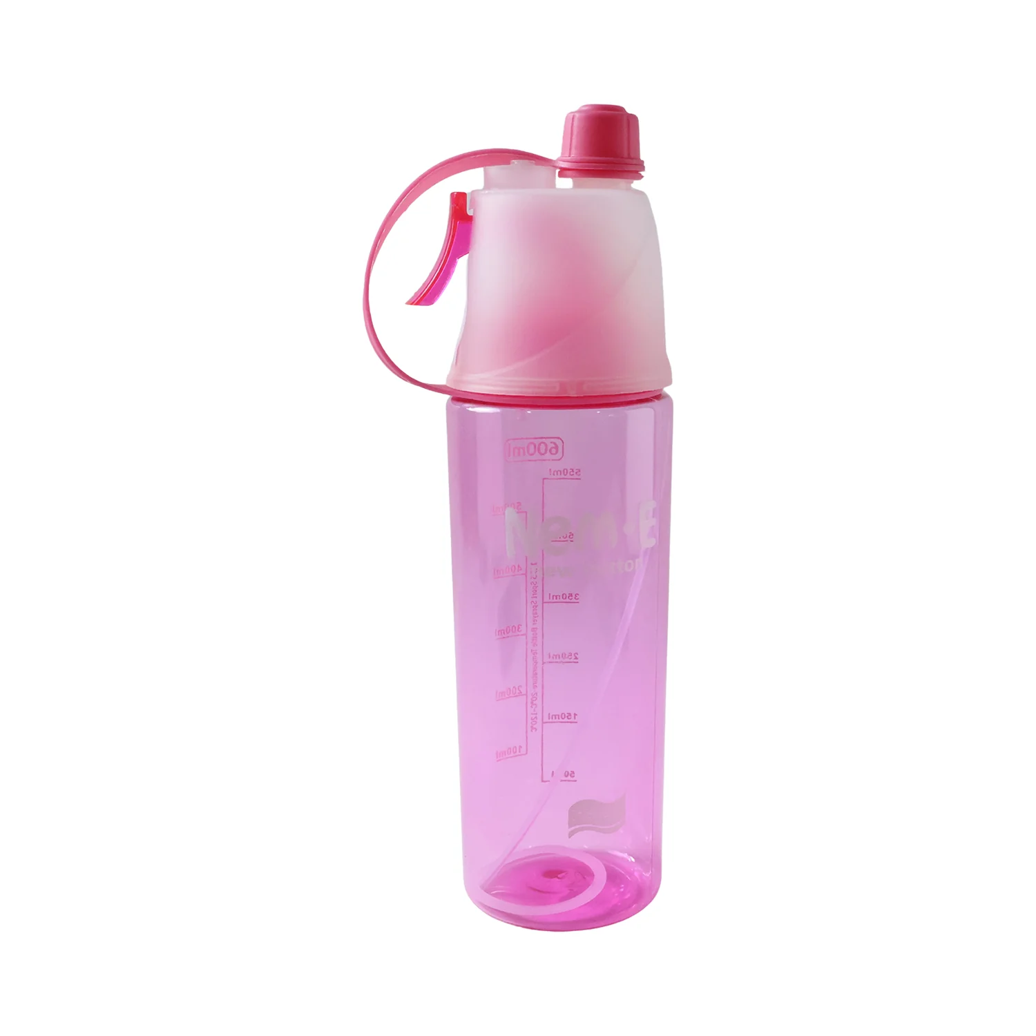 Plastic Sports Water Bottle – Dual Function with Built-In Mist Spray (600 ML) - Image 5