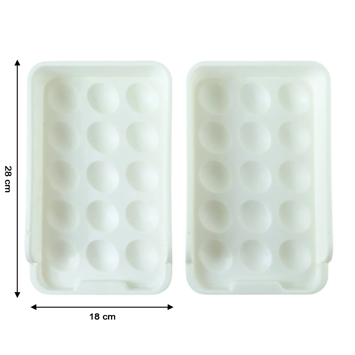 Plastic Egg Storage Tray Holder Set (2 Pc Set) - Image 6