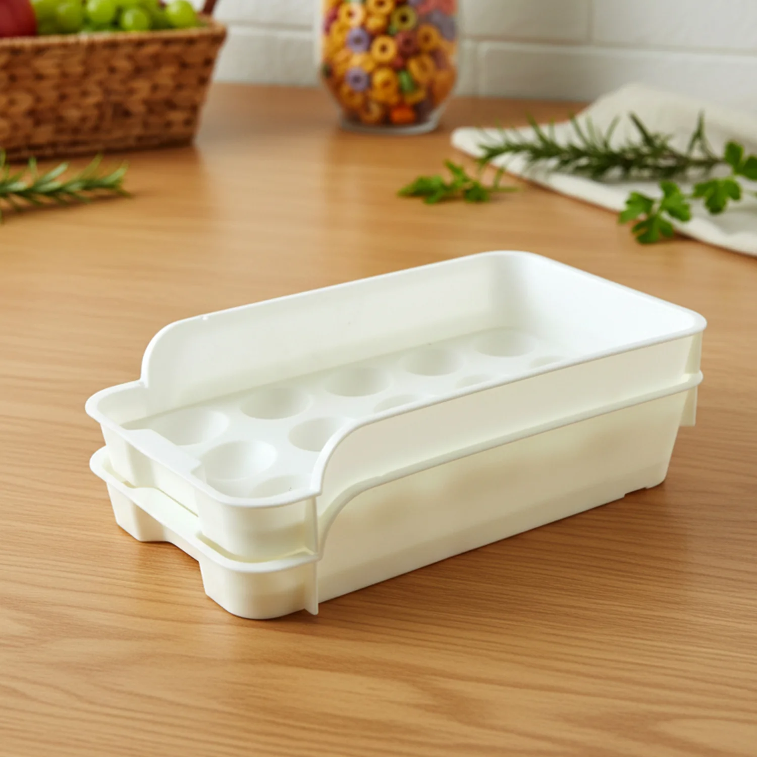 Plastic Egg Storage Tray Holder Set (2 Pc Set) - Image 8