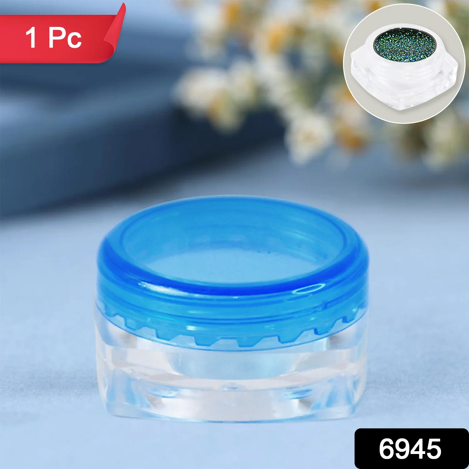 Plastic Empty Round Makeup Jar Pot Travel Cream Powder Cosmetic Container (1 Pc) - Image 2