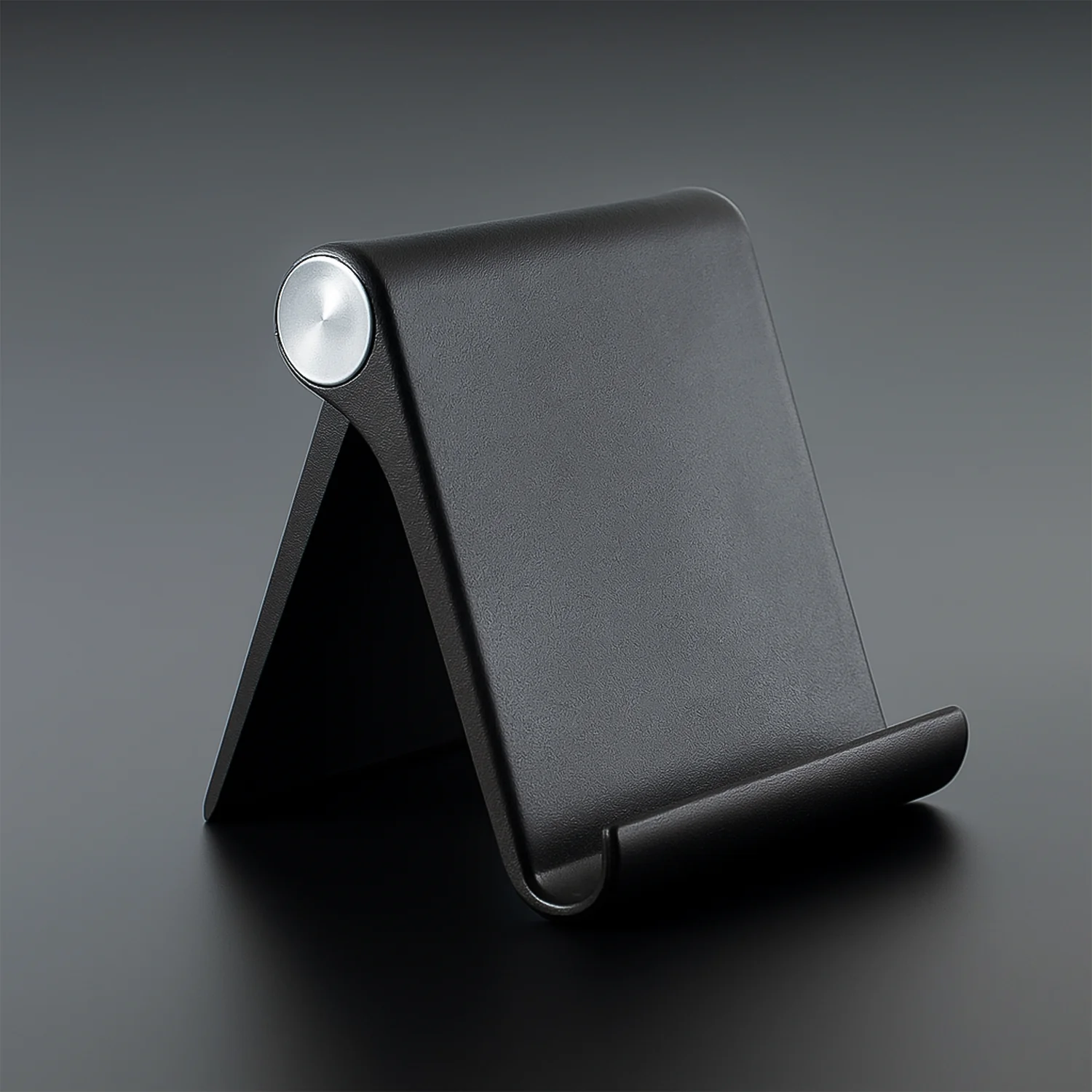 Plastic Foldable Desktop Mobile Stand (1 Pc / Black) - Image 3