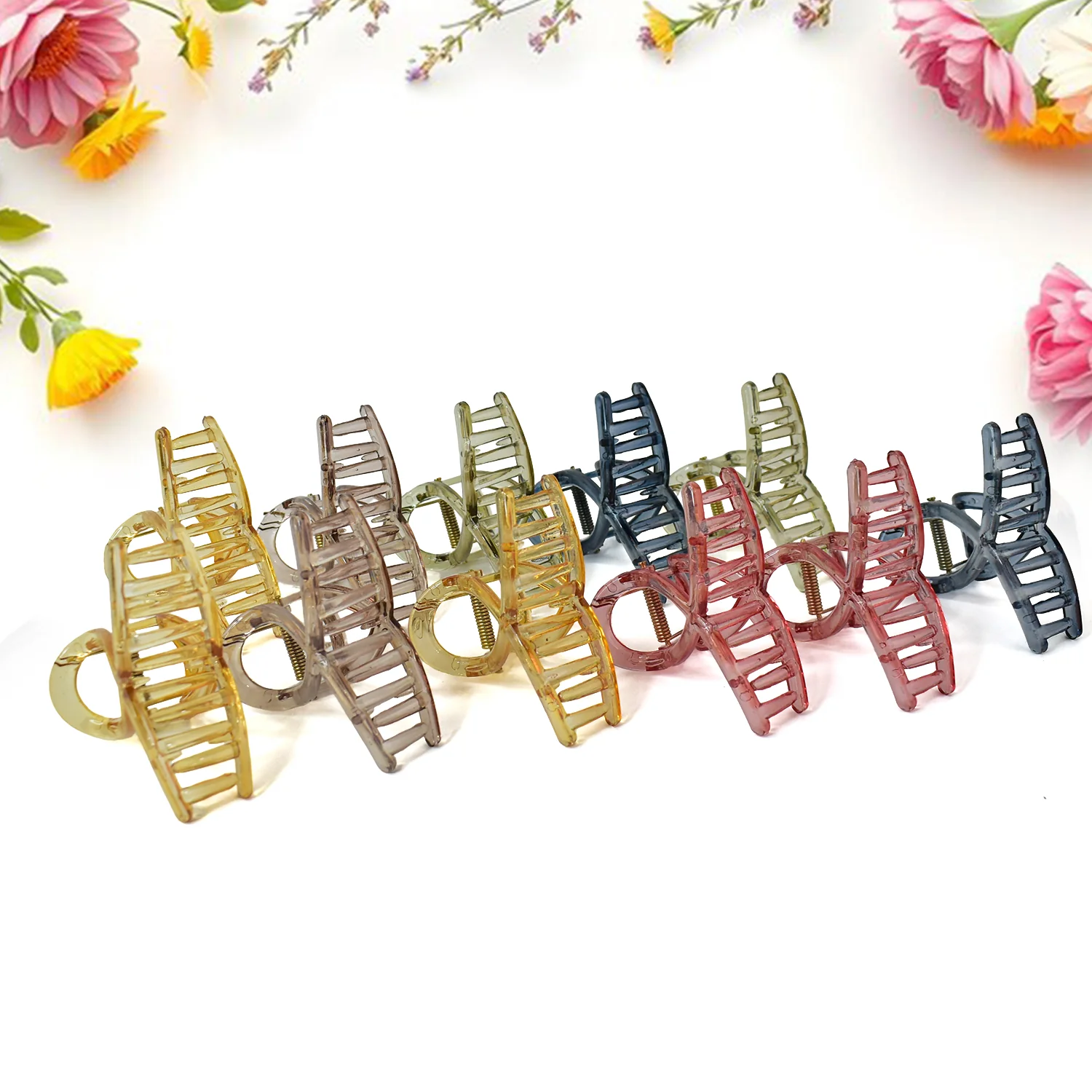 Plastic Hair Clamp Grip, Simple Matte Hair Barrette Clamp (1 Pc) - Image 4