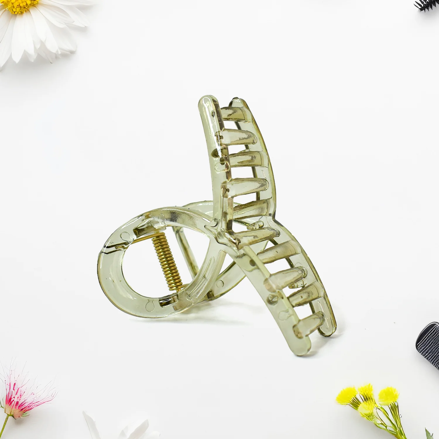 Plastic Hair Clamp Grip, Simple Matte Hair Barrette Clamp (1 Pc) - Image 9