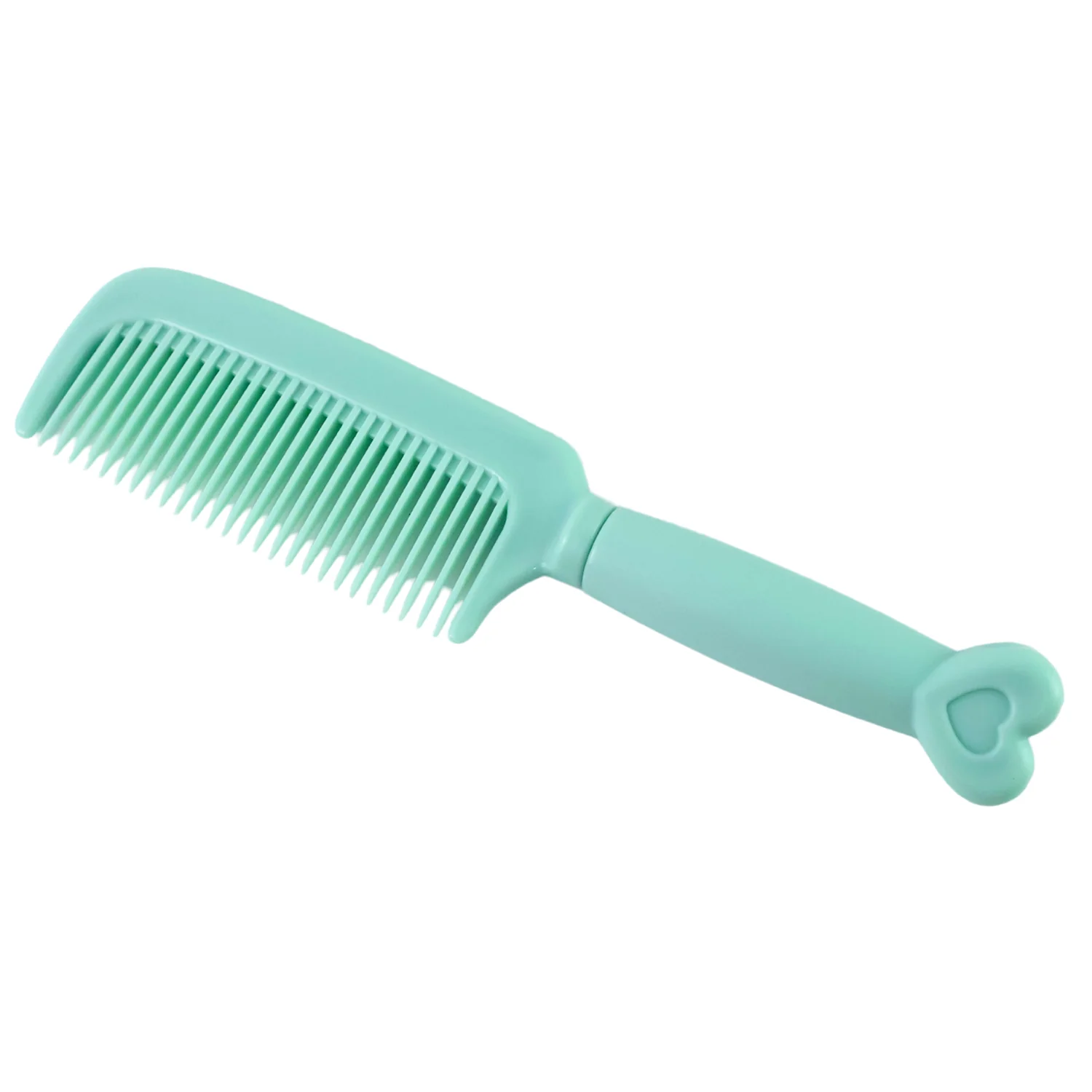 Plastic Hair Comb with Heart-Shaped Handle (1 Pc) - Image 6