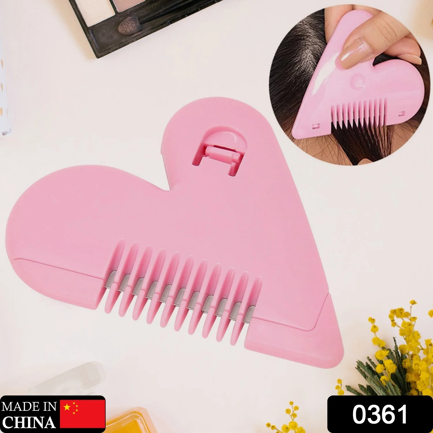 Heart Shape Baby Hair Scissors - Lightweight Stainless Steel Thinning Shears - Image 2