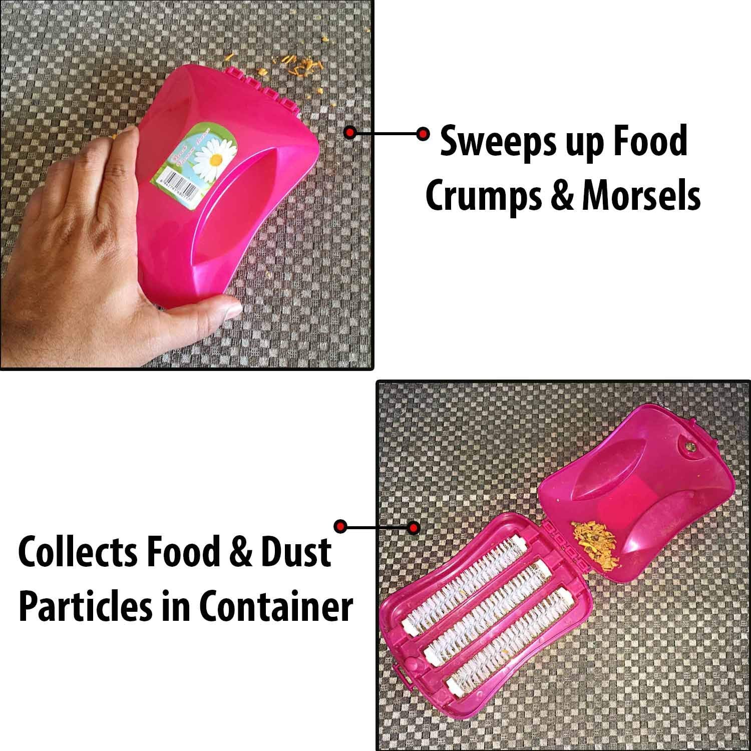 Plastic Handheld Carpet Roller Brush Cleaning with Dust Crumb Collector, Wet, and Dry Brush - Image 6