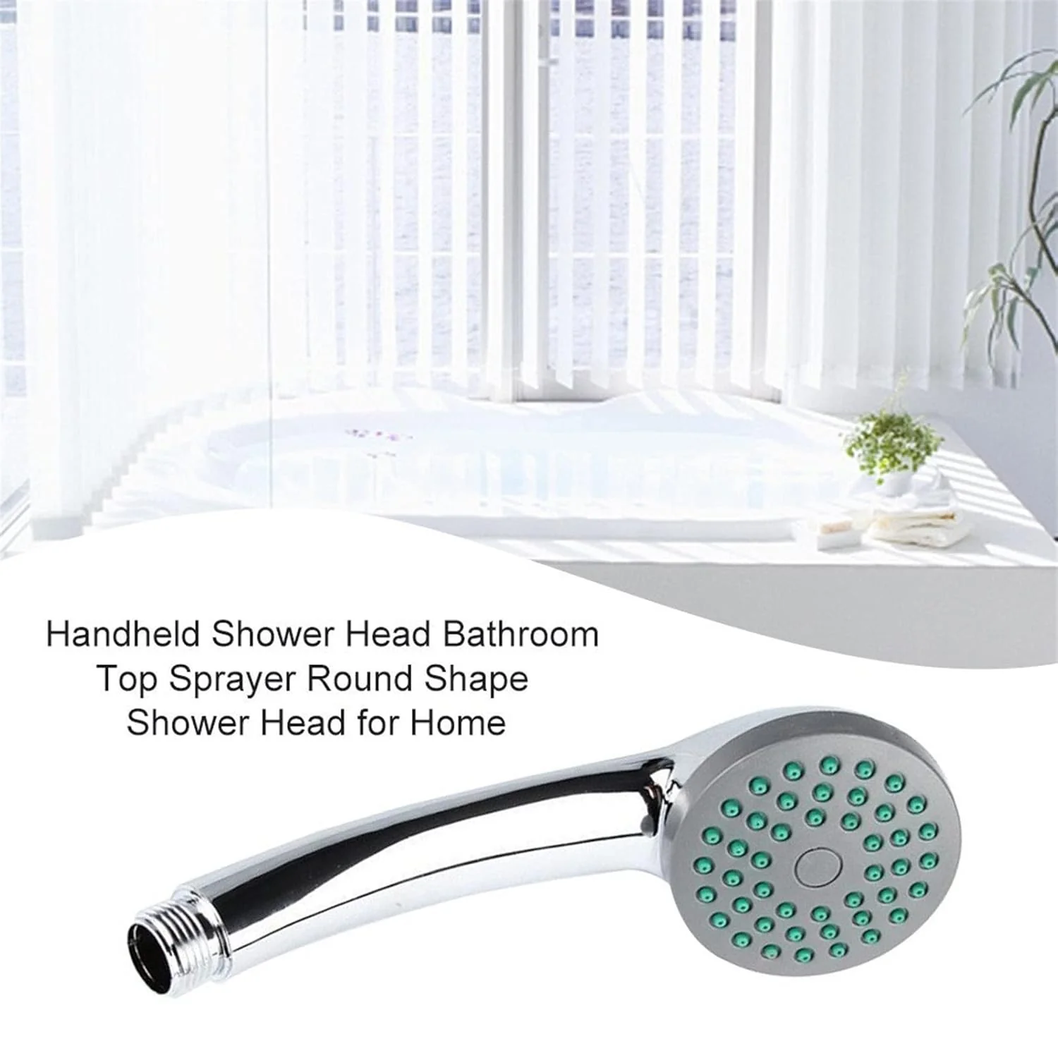 Plastic High Pressure Handheld Shower Head (1 Pc) - Image 7