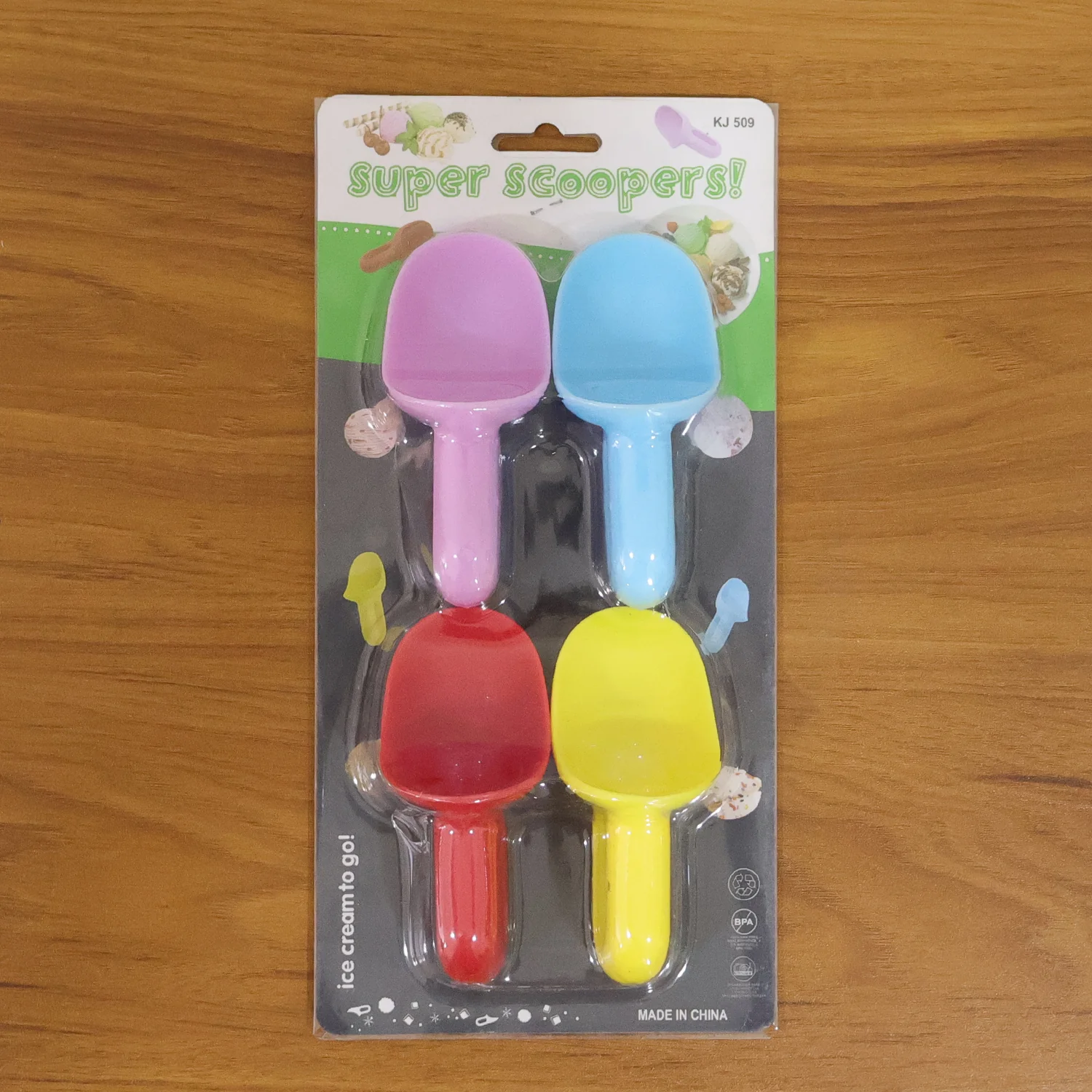 Plastic Ice Cream Scoop Set (4 Pc) - Image 7