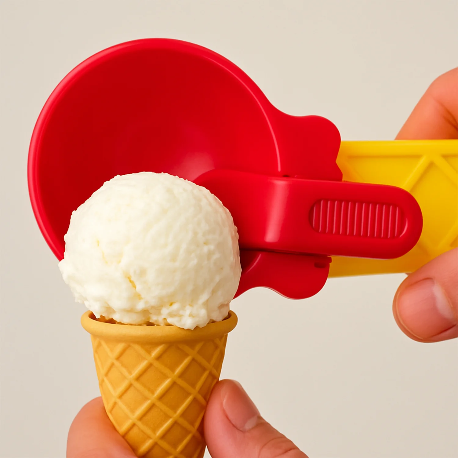 1-Piece Plastic Ice Cream & Watermelon Scooper with Trigger Dipper - Image 4