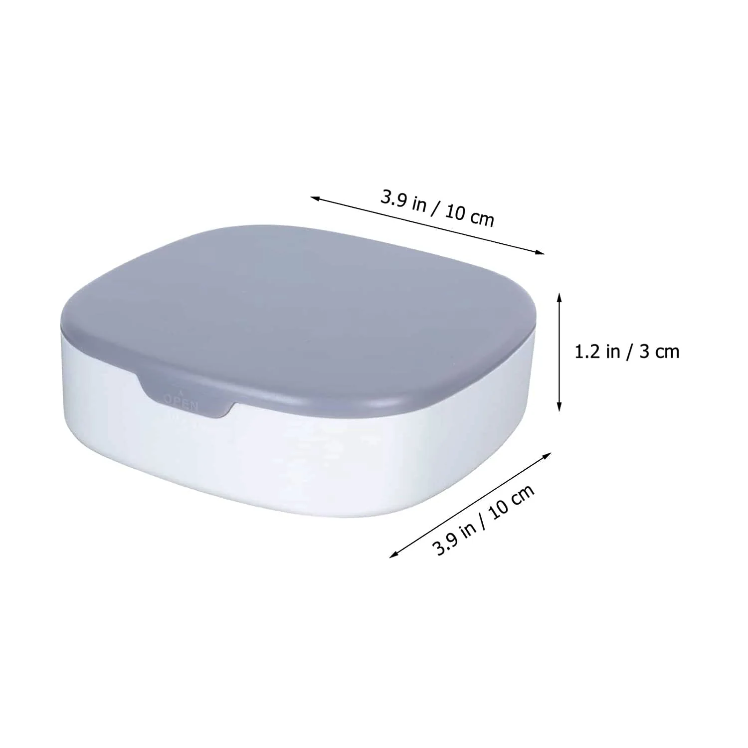 Plastic Jewelry Storage Box with Built-in Mirror (1 Pc) - Image 6