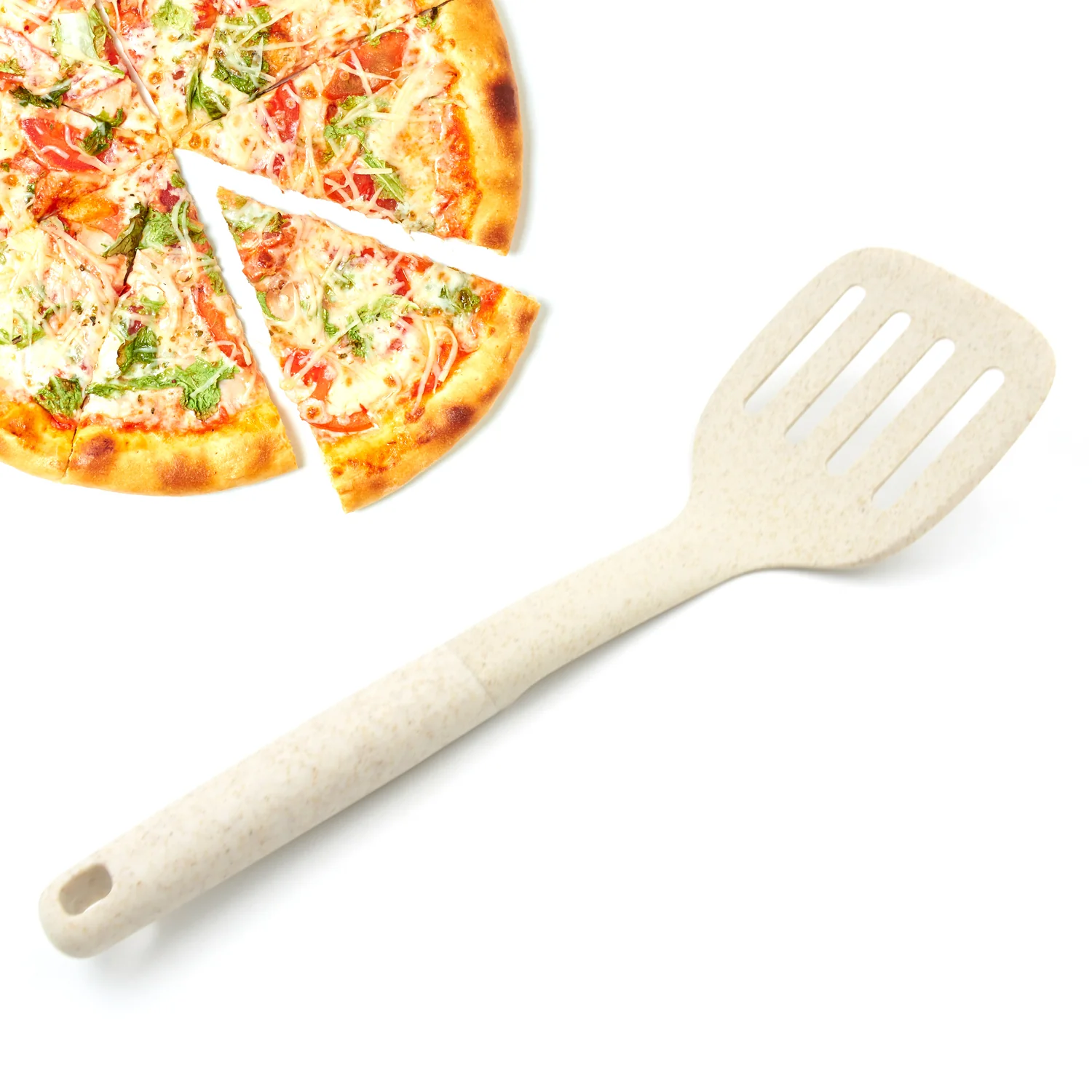 Plastic Kitchen Accessories Skimmer, Spatula Spoon & Soup Spoon Heat Resistant  Non Stick Spoons Kitchen Cookware Items Heat Resistant Plastic Kitchen Utensils for Cooking, BPA FREE Gadgets for Non-Stick Cookware (1 Pc ) - Image 3