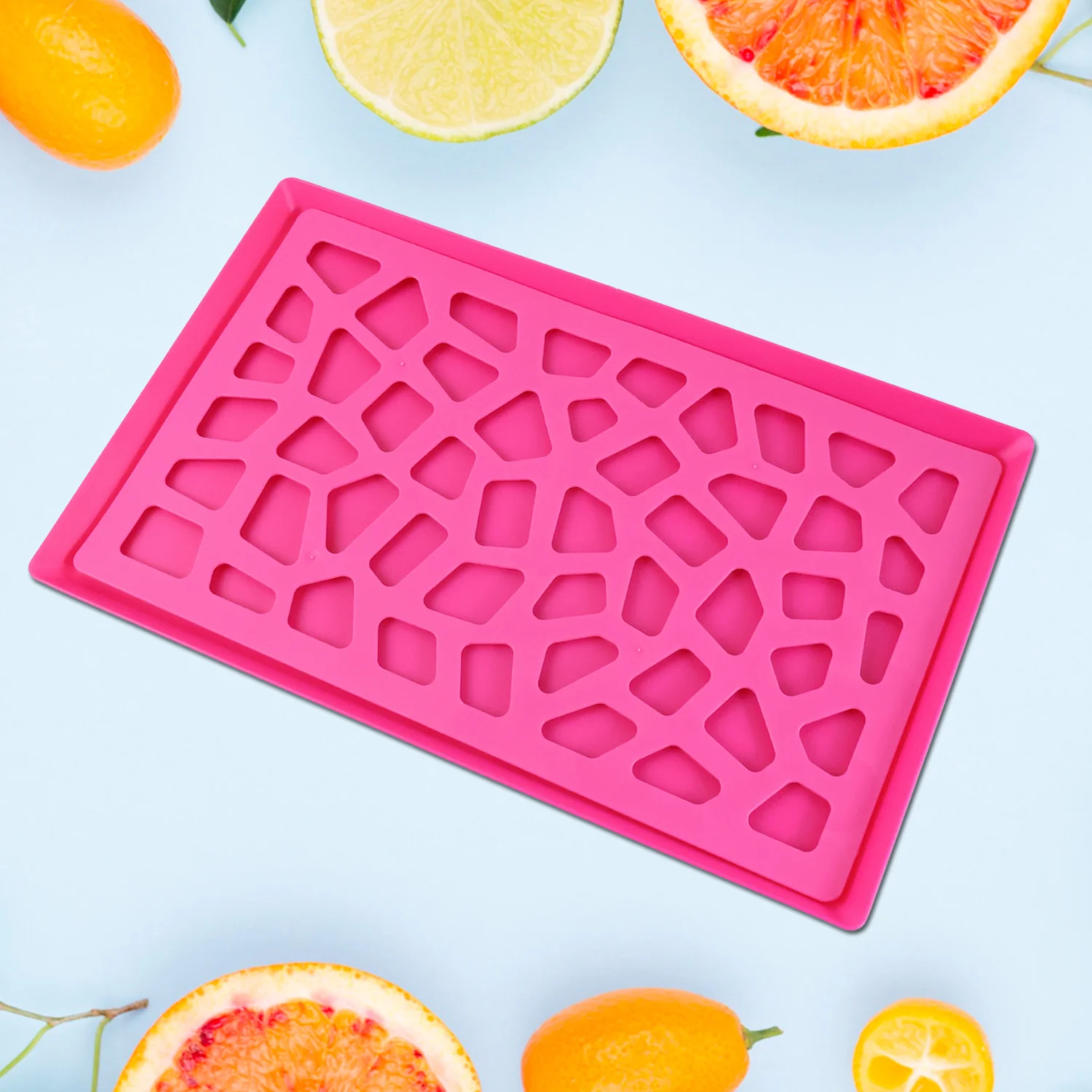 Plastic Kitchen Tray with Modern Hollow Design (40x25 cm) - Image 4