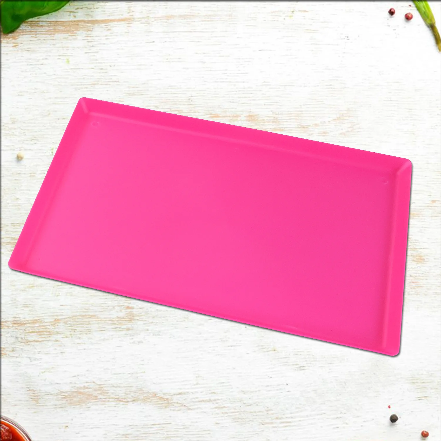 Plastic Kitchen Tray with Modern Hollow Design (40x25 cm) - Image 5