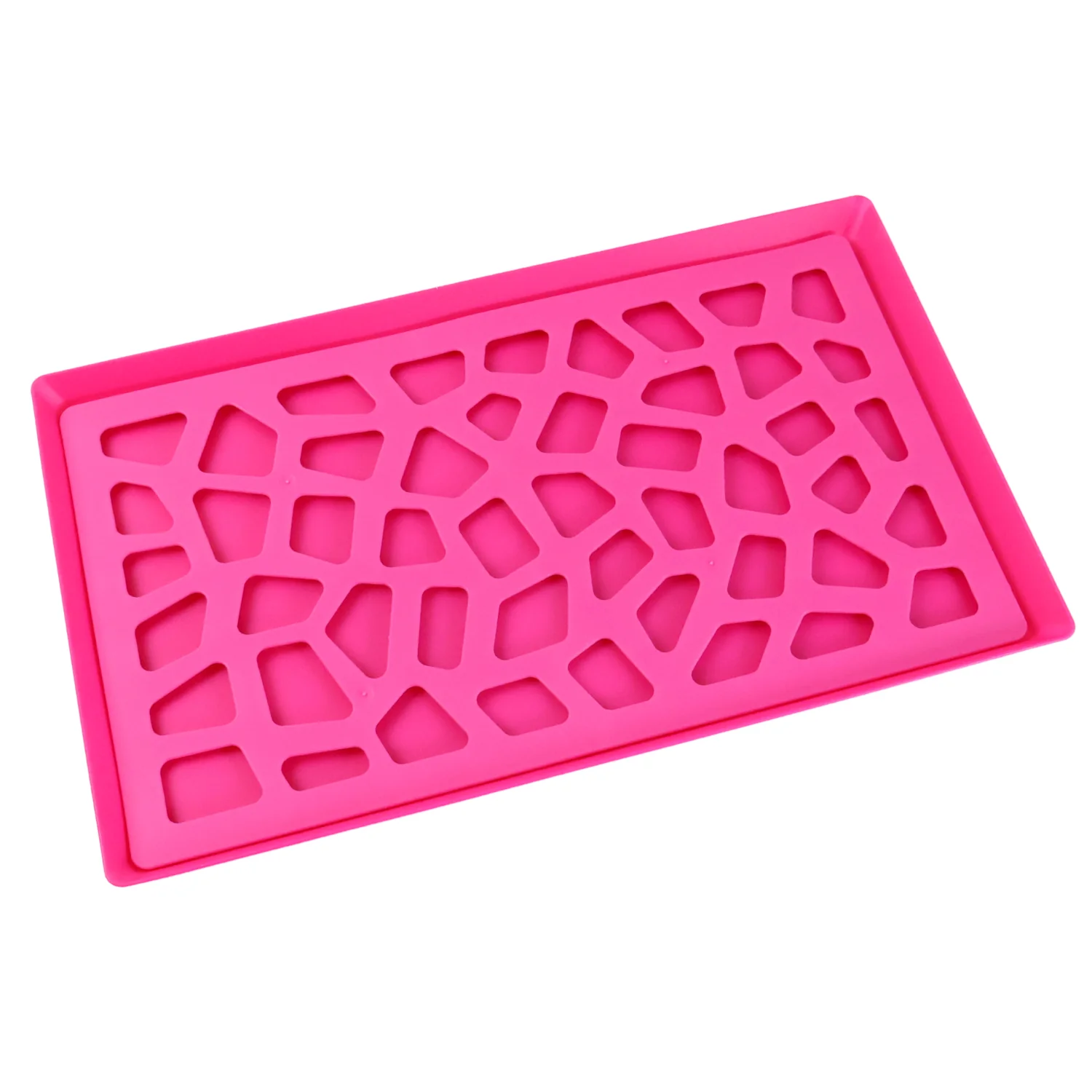 Plastic Kitchen Tray with Modern Hollow Design (40x25 cm) - Image 6