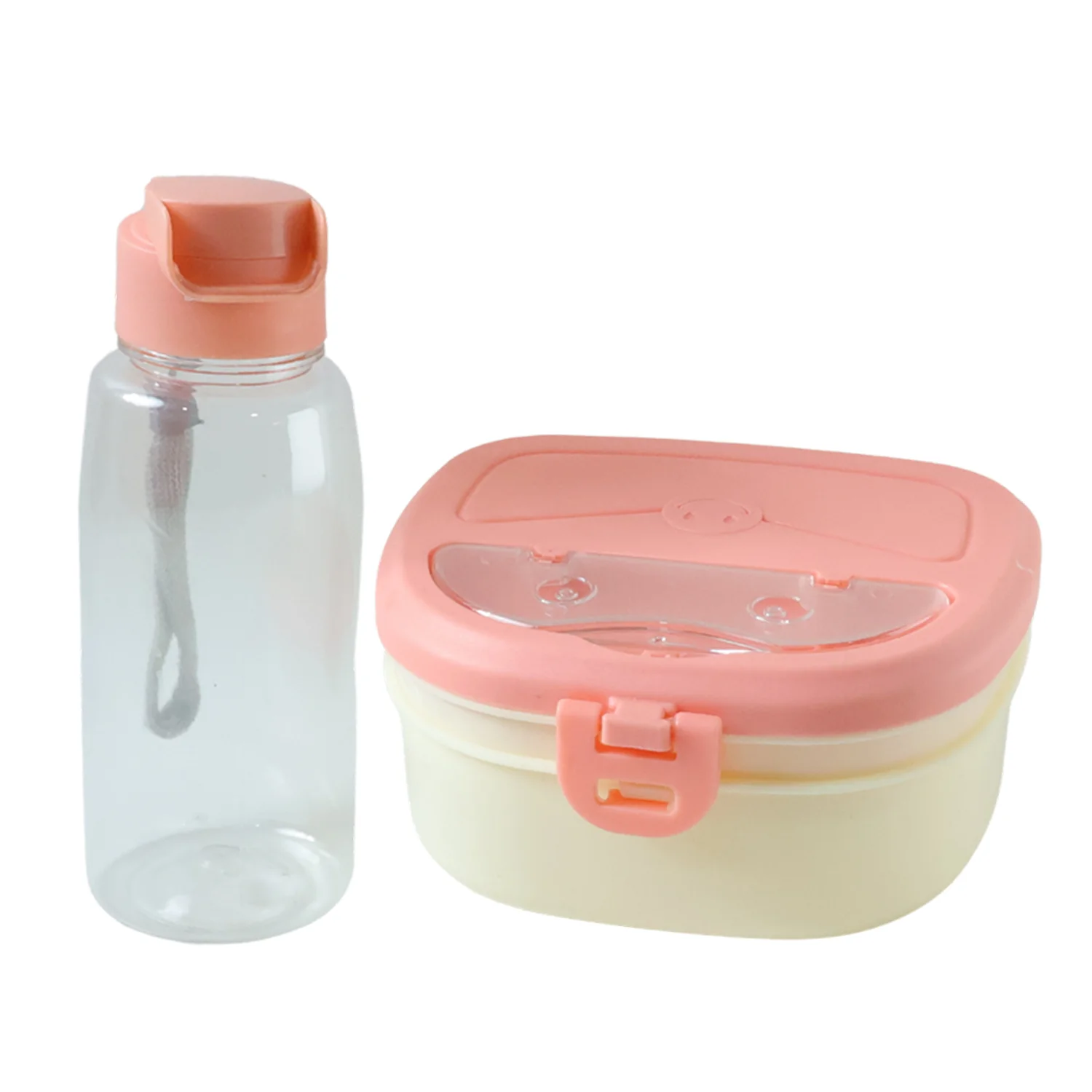 Plastic Lunch Box with Water Bottle Combo Set (1 Set) - Image 5
