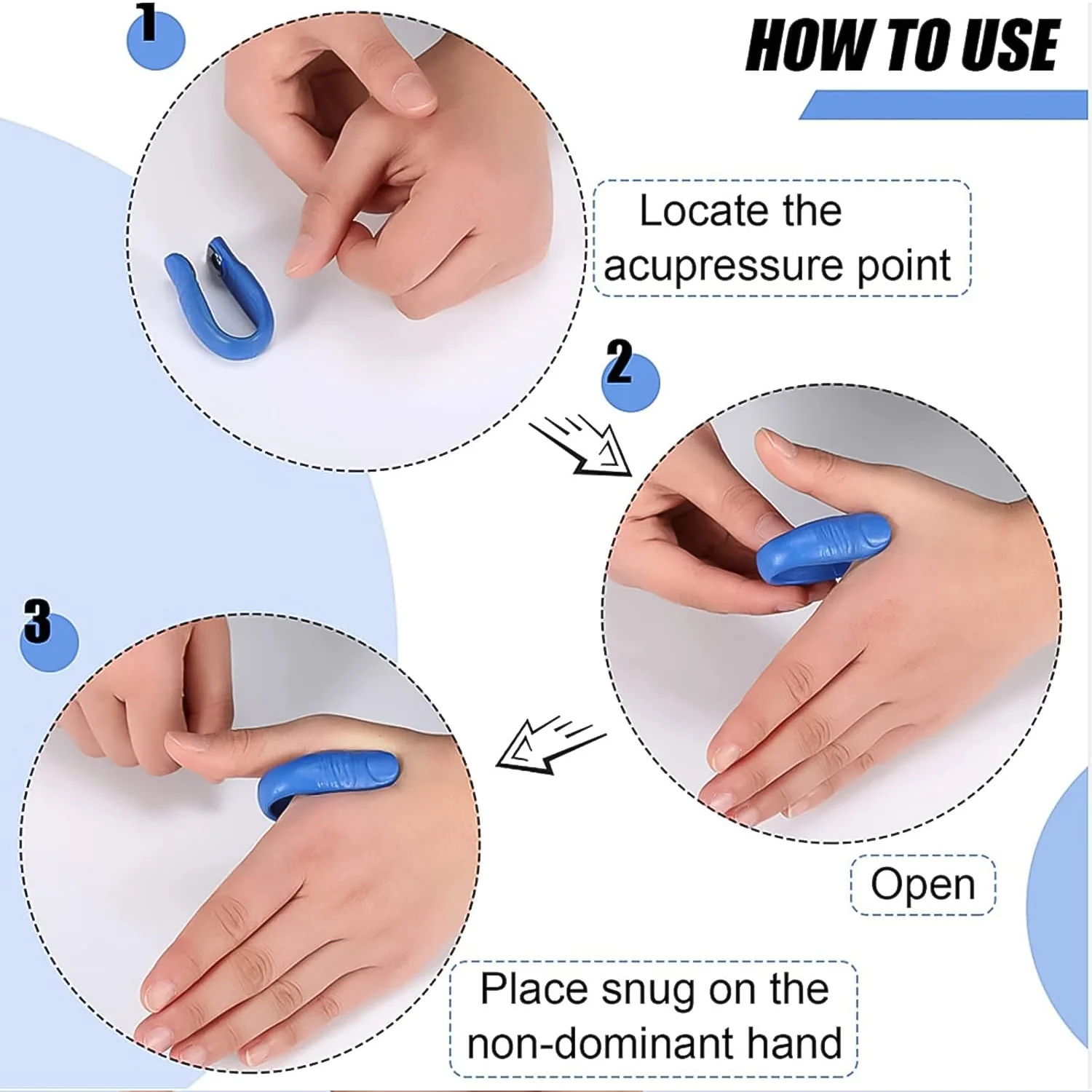 Plastic Magnetic Acupressure Clip, Sugar Clip (1 Pc) - Image 3