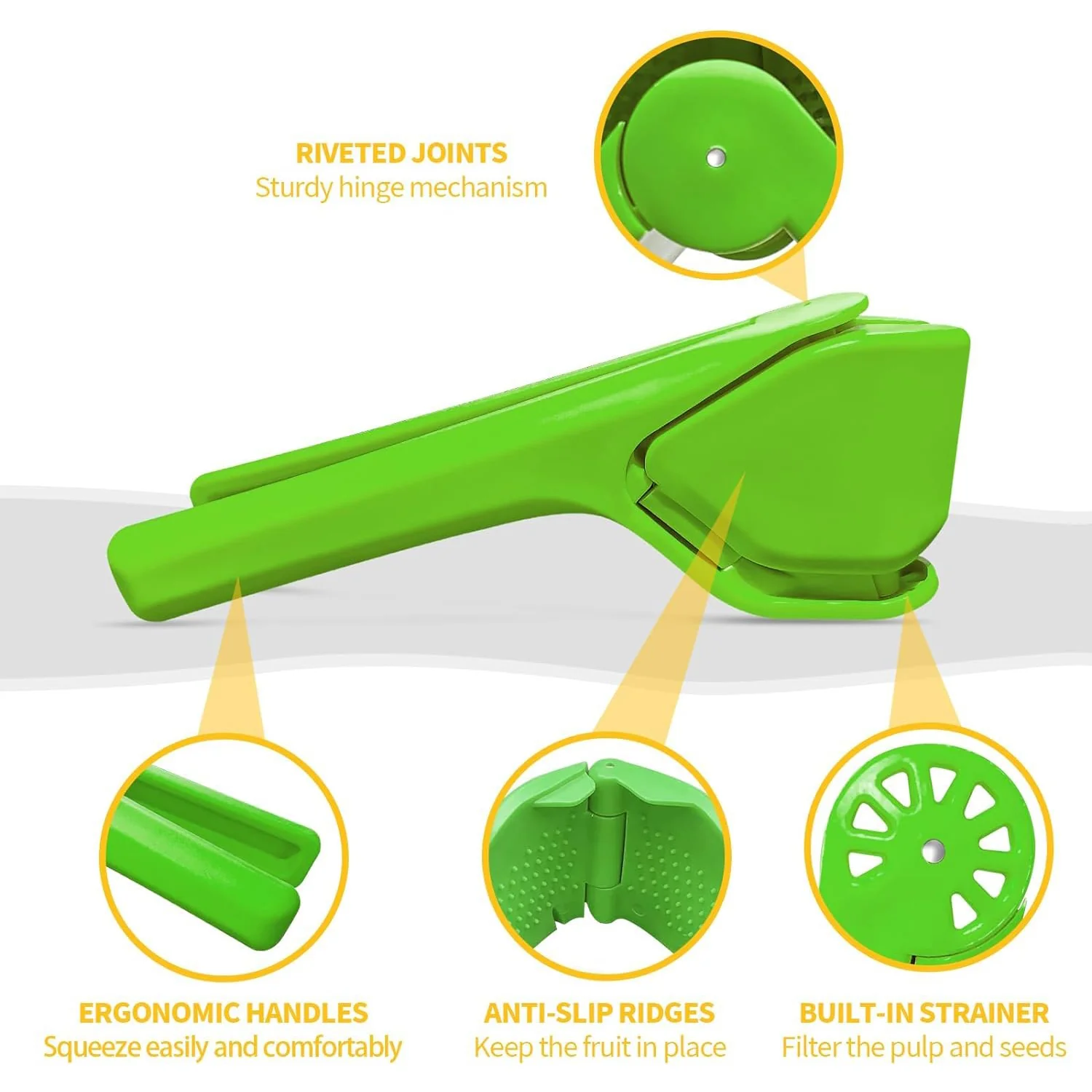 Liger Plastic Manual Handheld Lemon & Orange Squeezer Juice (1 Pc) - Image 3