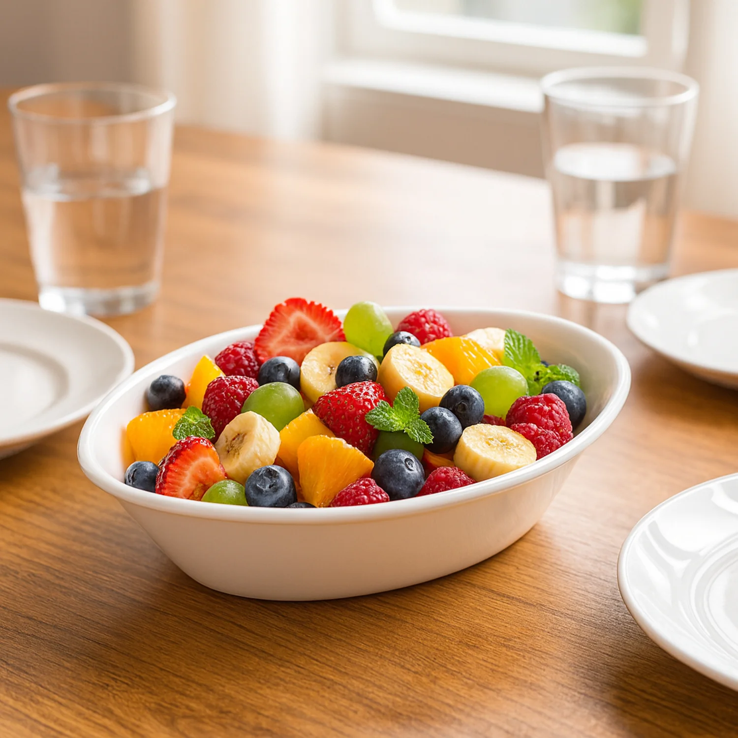 Plastic Marin Serving Bowl – Elegant Oval Deep Bowl (1 Pc / White) - Image 3