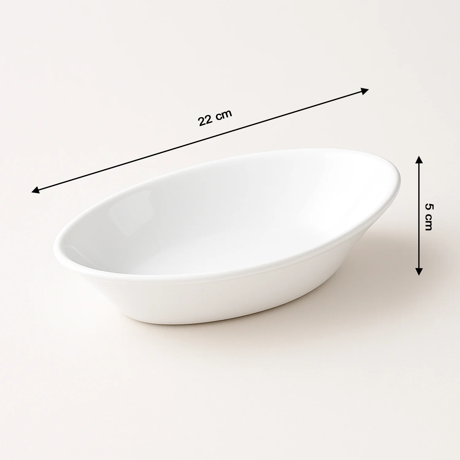 Plastic Marin Serving Bowl – Elegant Oval Deep Bowl (1 Pc / White) - Image 7