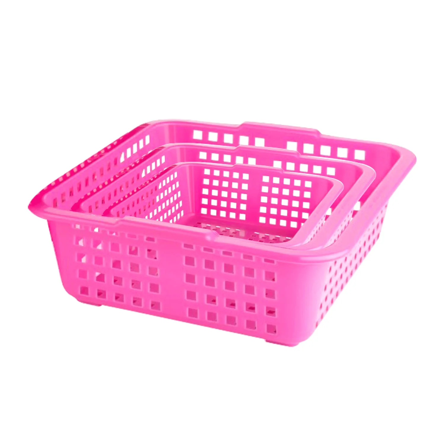 Plastic Multiple Size Cane Fruit Baskets (3 Size Large, Medium, Small) - Image 5