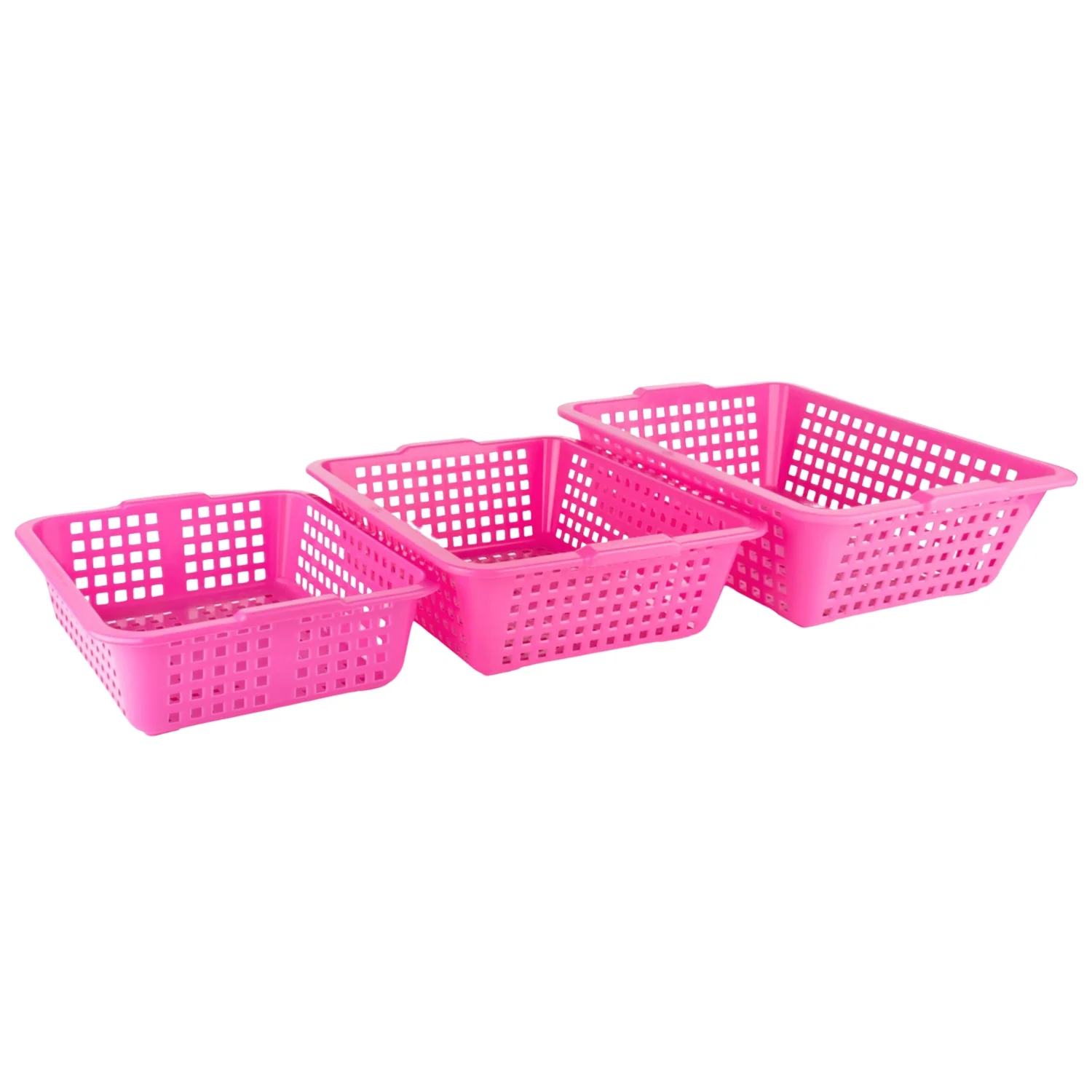 Plastic Multiple Size Cane Fruit Baskets (3 Size Large, Medium, Small) - Image 6