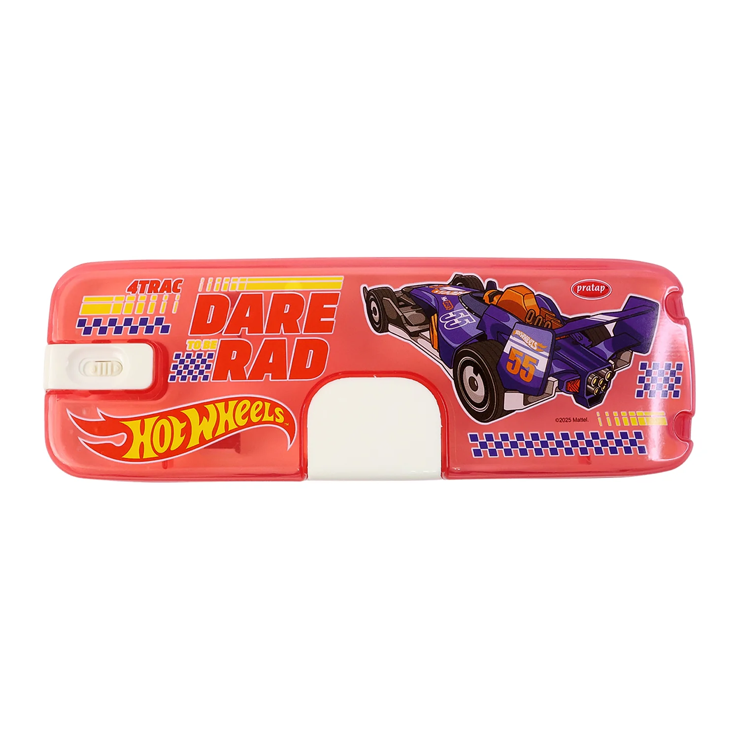 Plastic Pencil Box with LED Light & Cartoon Print (1 Pc) - Image 5