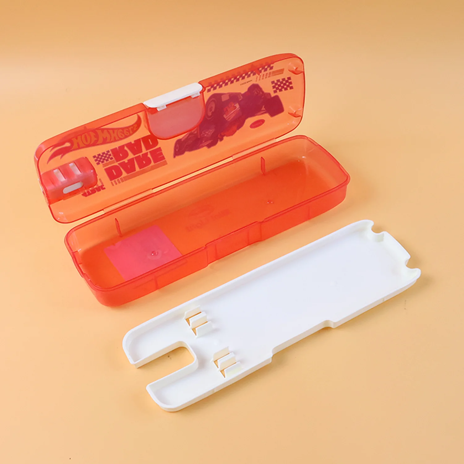 Plastic Pencil Box with LED Light & Cartoon Print (1 Pc) - Image 6