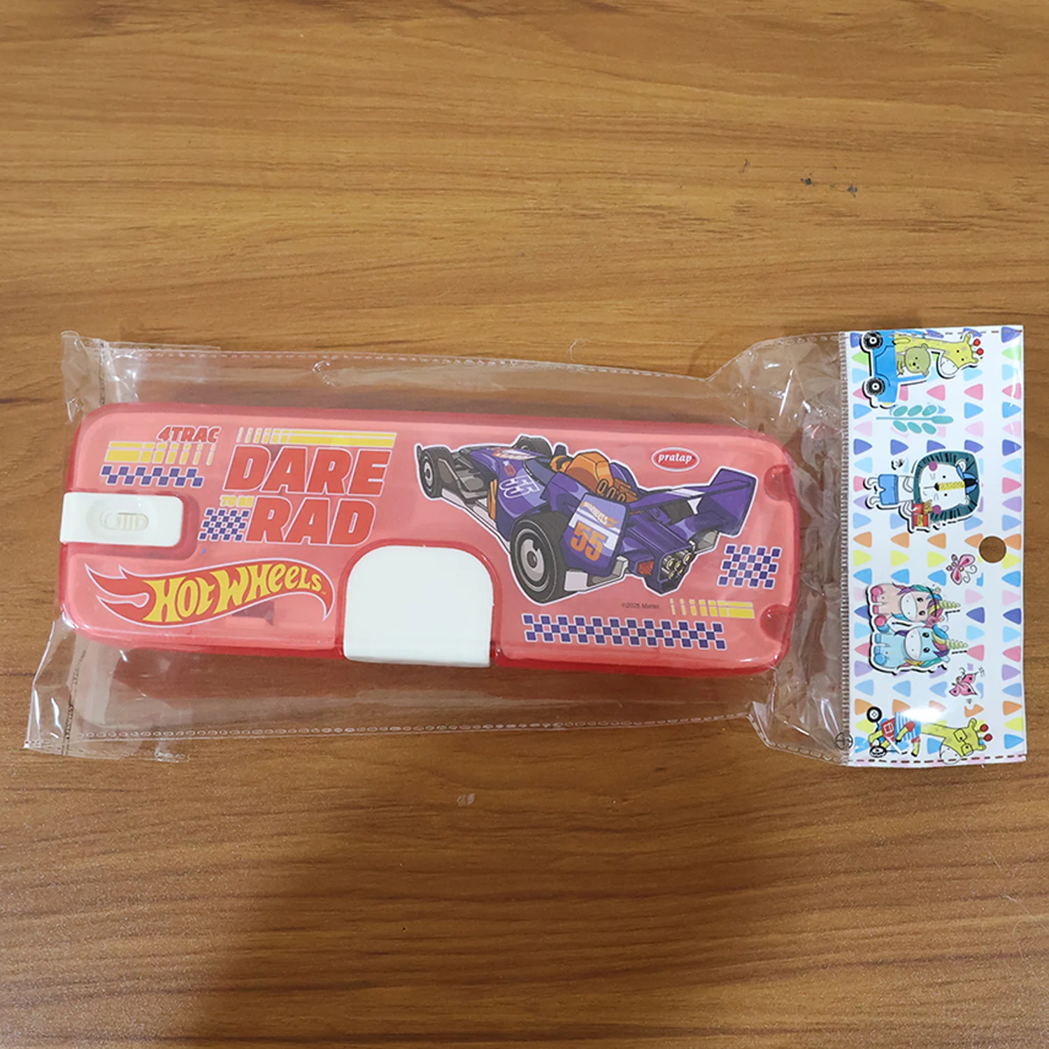 Plastic Pencil Box with LED Light & Cartoon Print (1 Pc) - Image 9